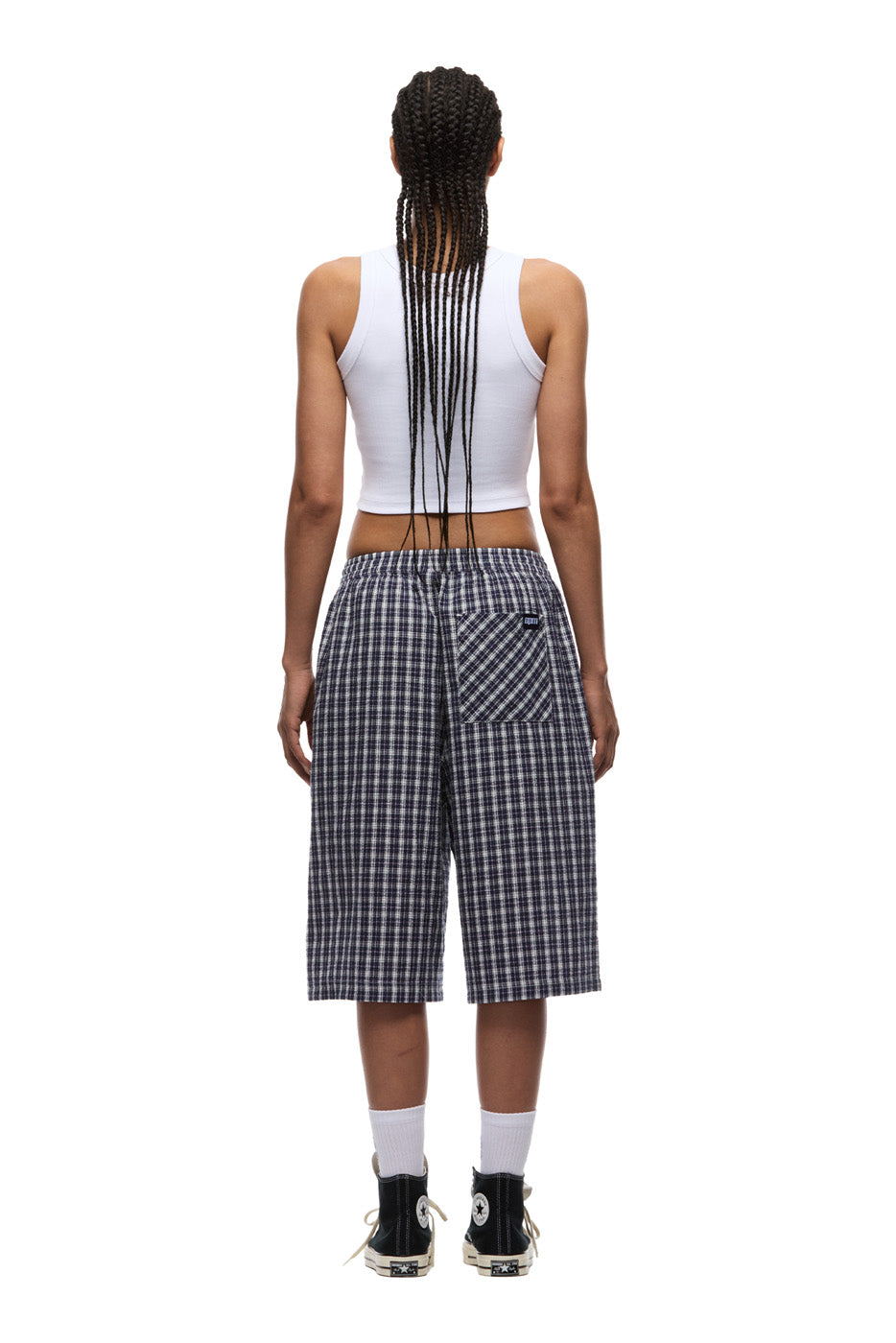 SEERSUCKER SHORTS NAUTICAL BLUE/WHITE