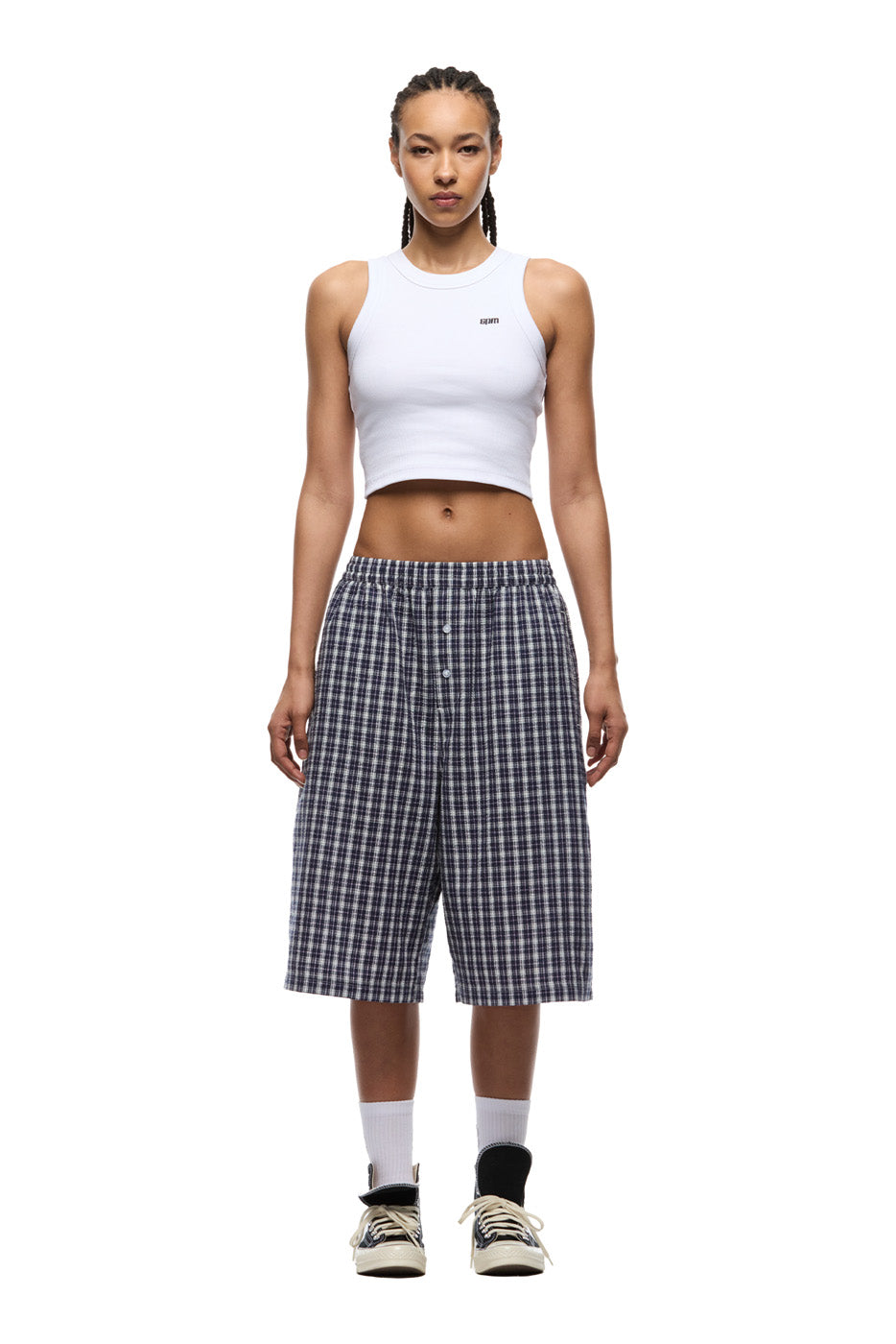 SEERSUCKER SHORTS NAUTICAL BLUE/WHITE