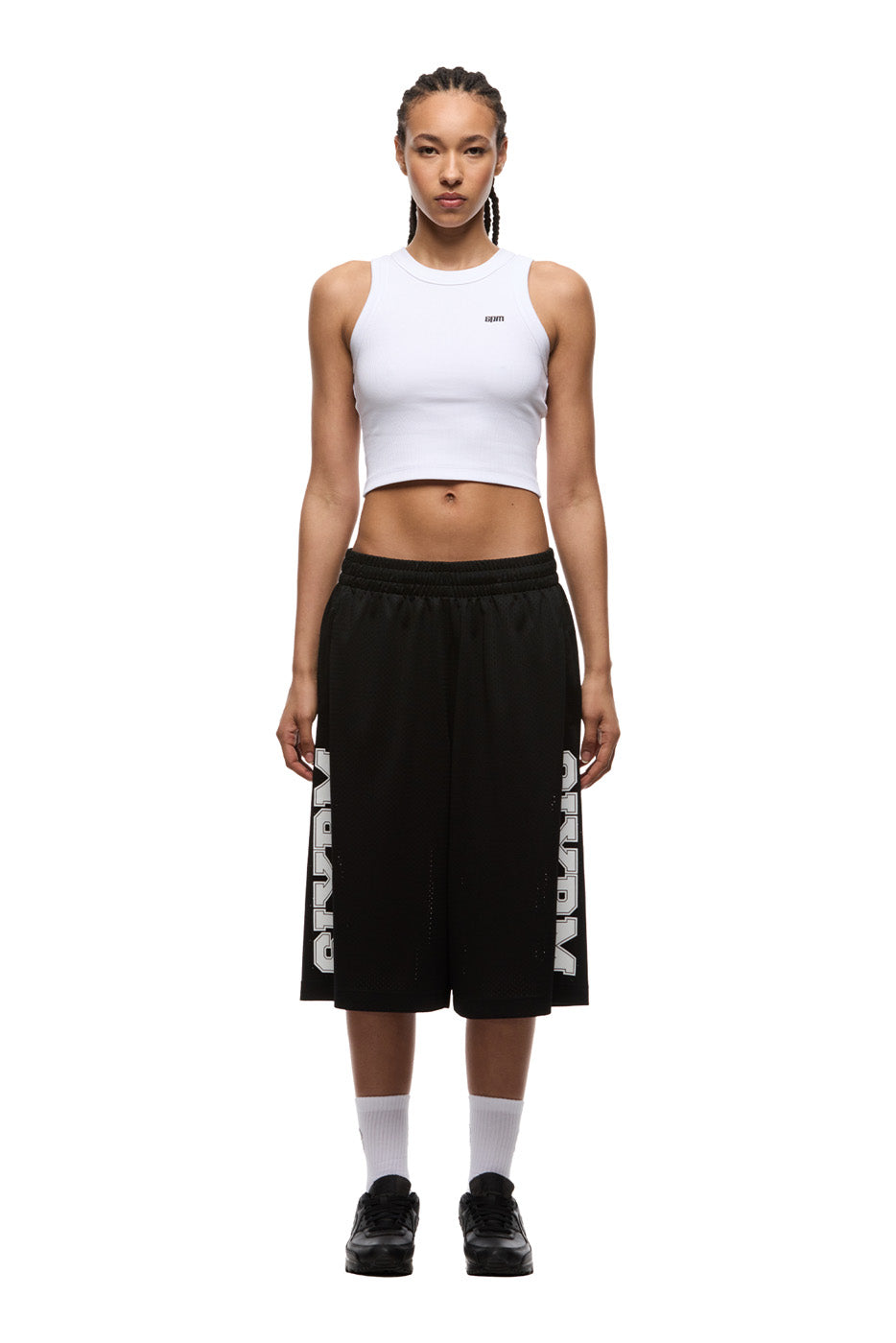 LONG MESH SHORTS BLACK