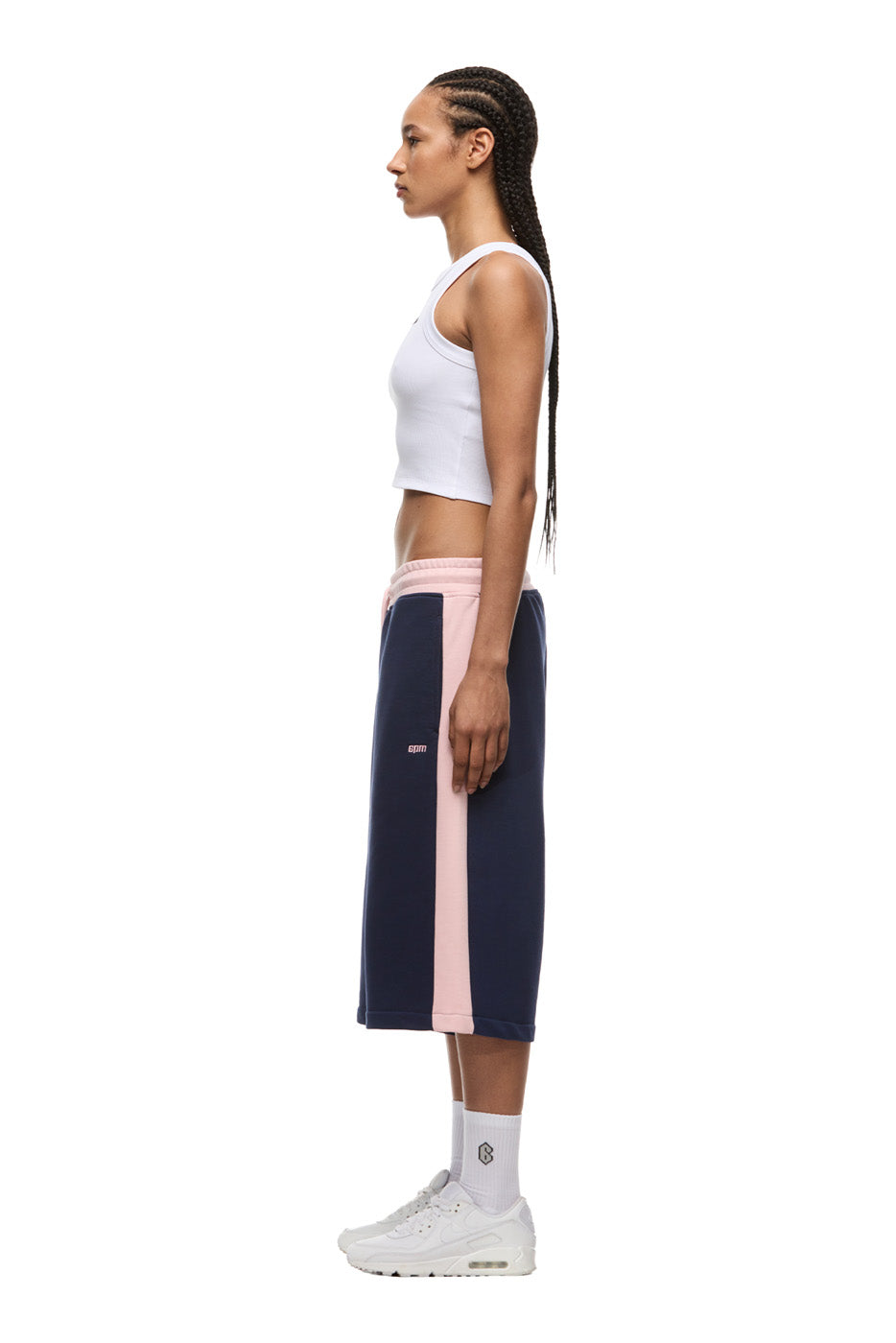 TWO TONE SWEAT SHORTS INK NAVY