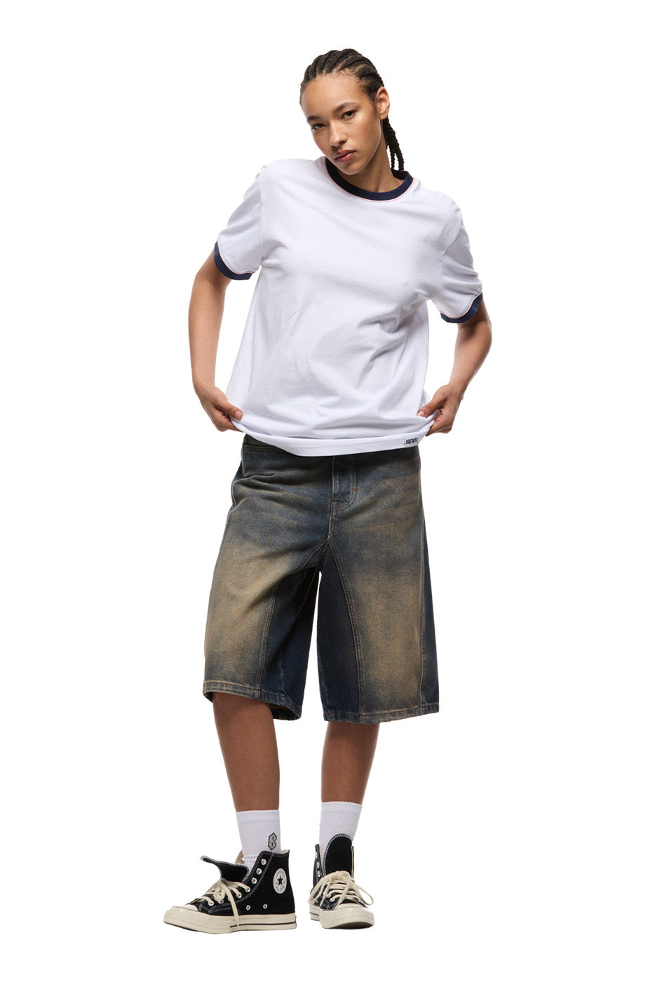 PIPING TEE WHITE