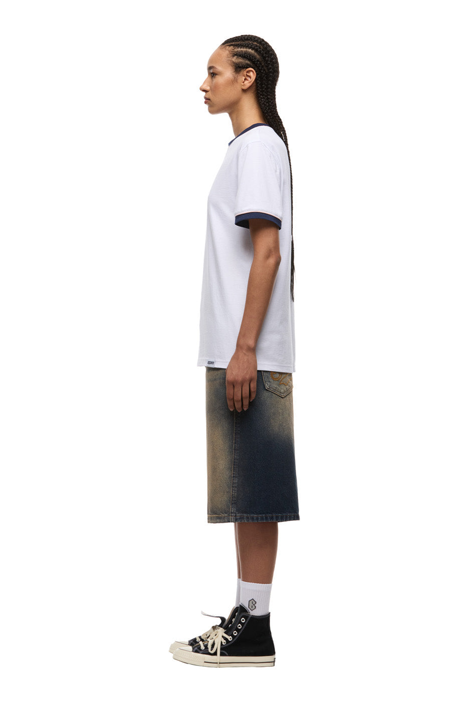 PIPING TEE WHITE
