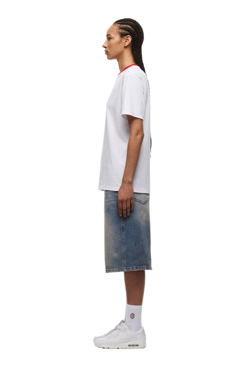 LUCKY LOGO TEE WHITE