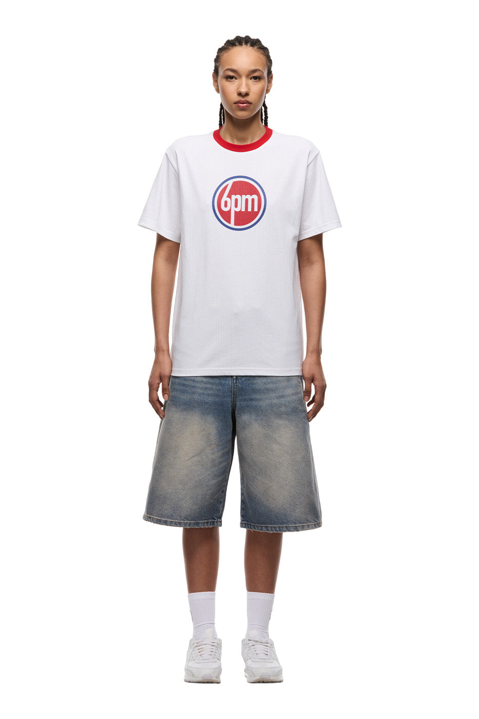 LUCKY LOGO TEE WHITE