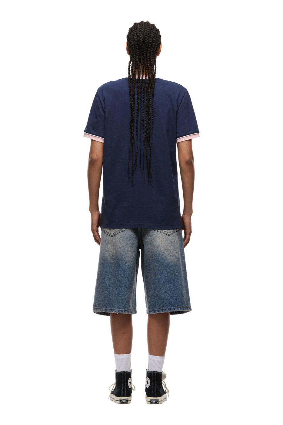 PIPING TEE INK NAVY