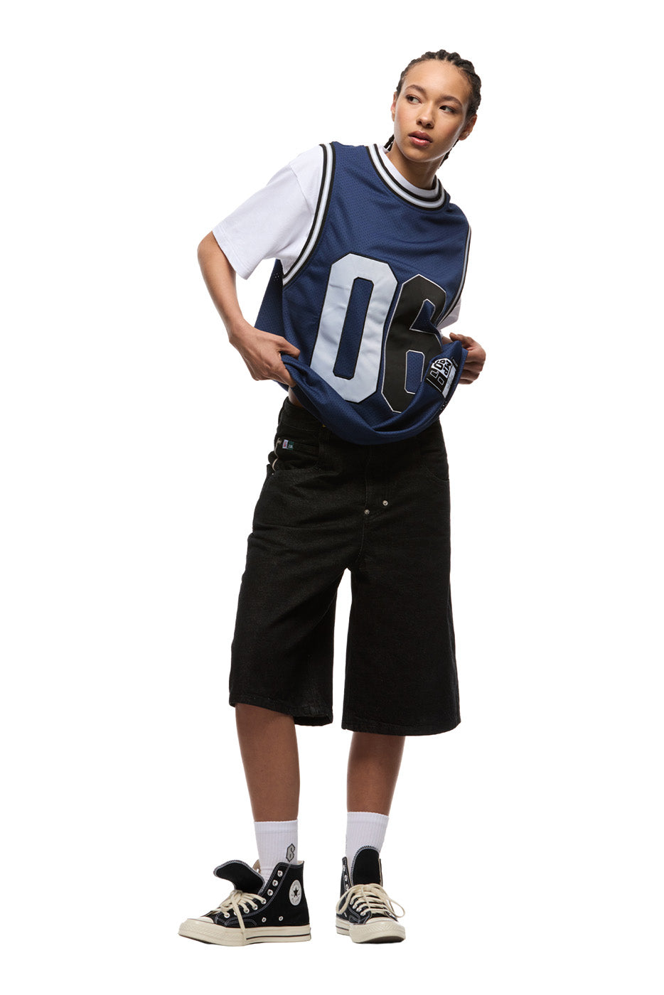DOUBLE LAYER BBALL JERSEY INK NAVY
