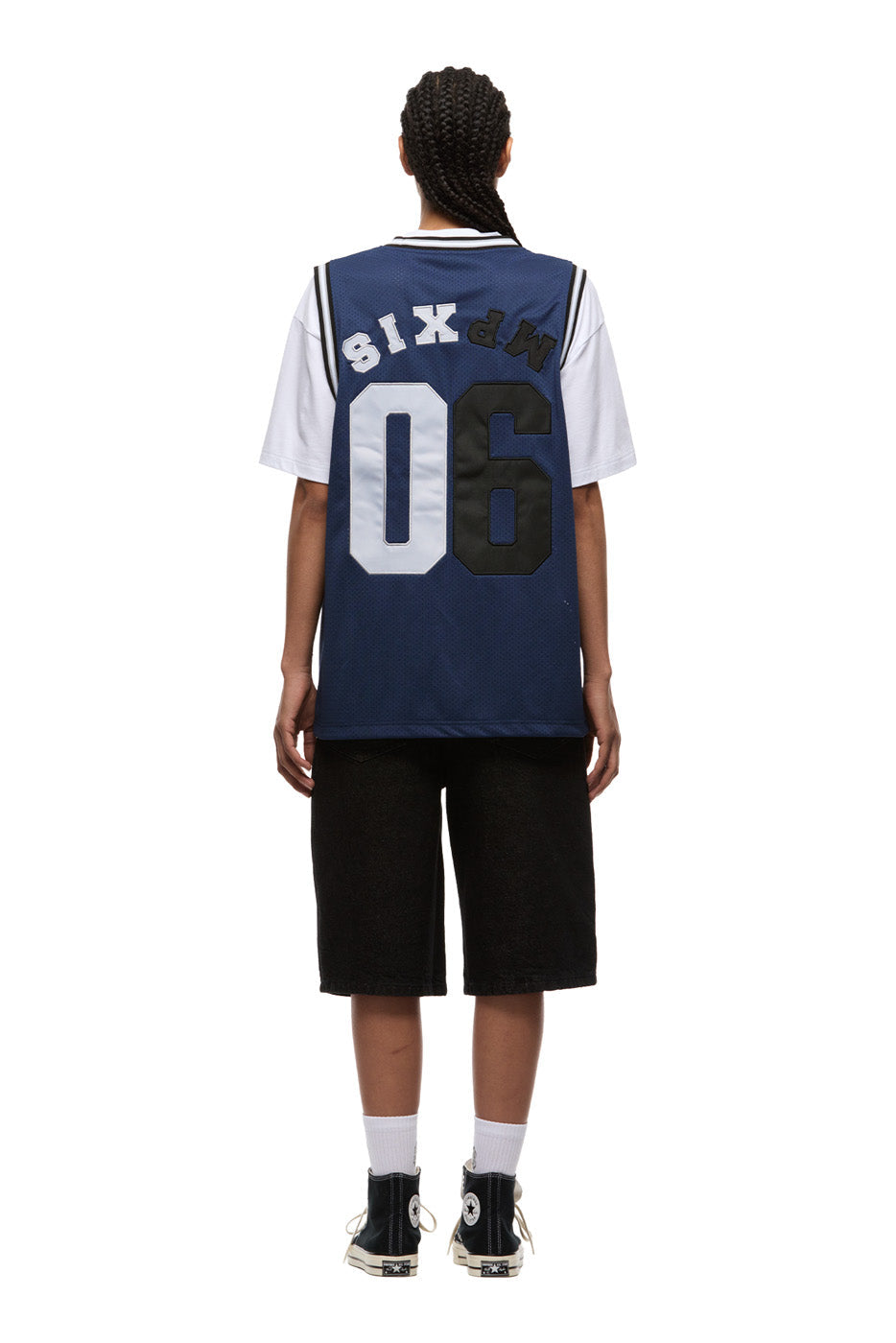DOUBLE LAYER BBALL JERSEY INK NAVY