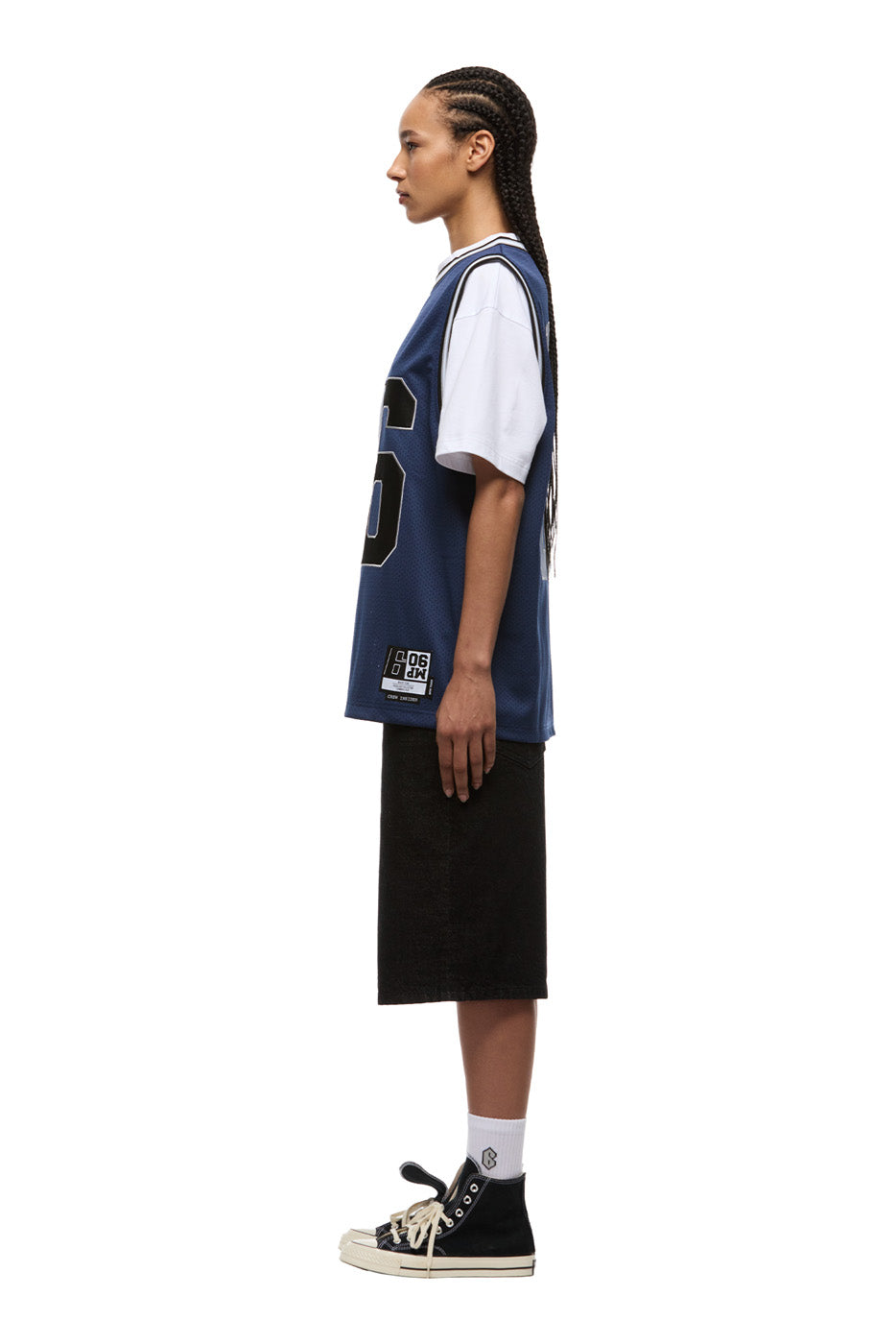 DOUBLE LAYER BBALL JERSEY INK NAVY
