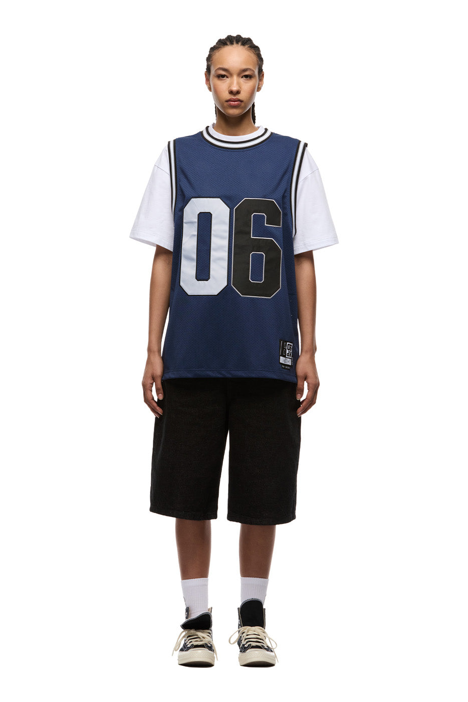 DOUBLE LAYER BBALL JERSEY INK NAVY