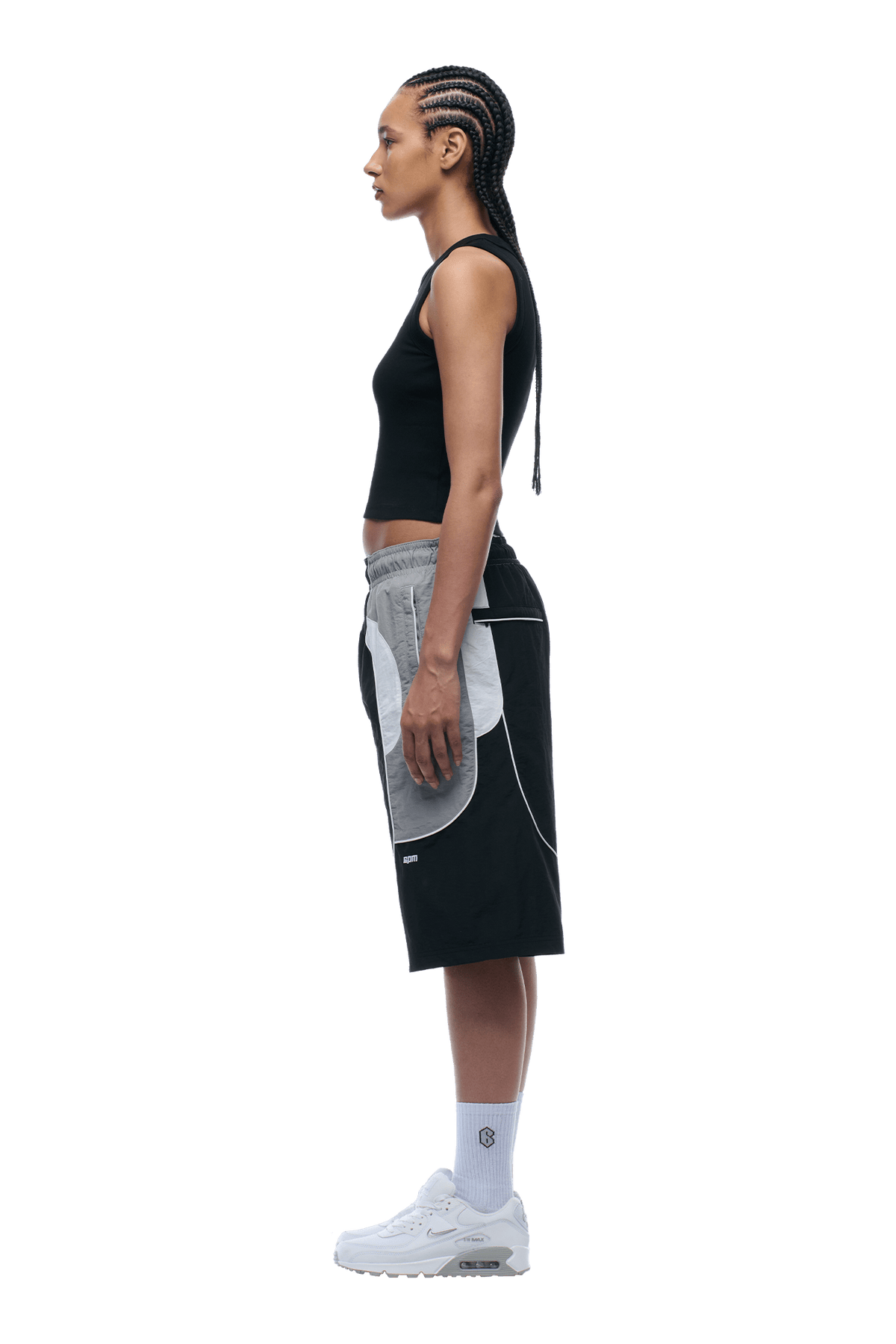 BAGGY WARM UP SHORTS BLACK
