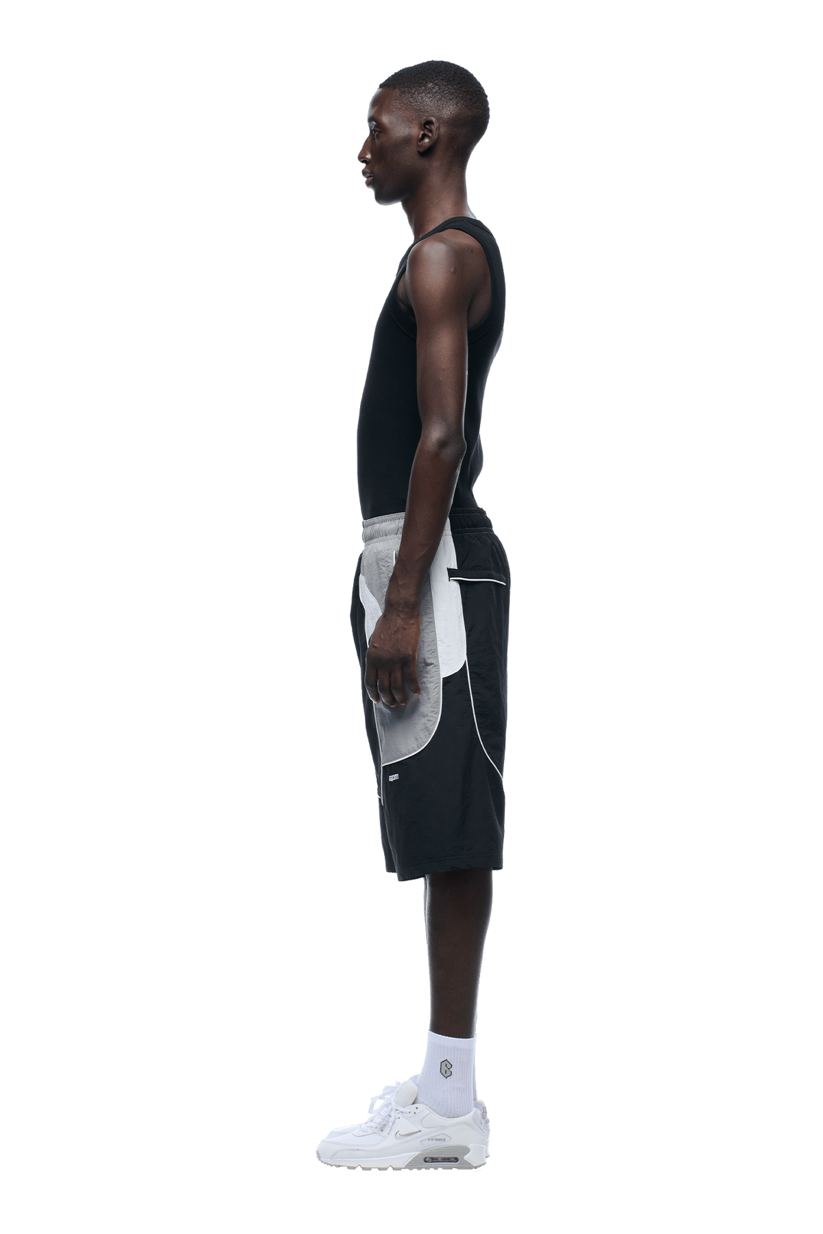 BAGGY WARM UP SHORTS BLACK