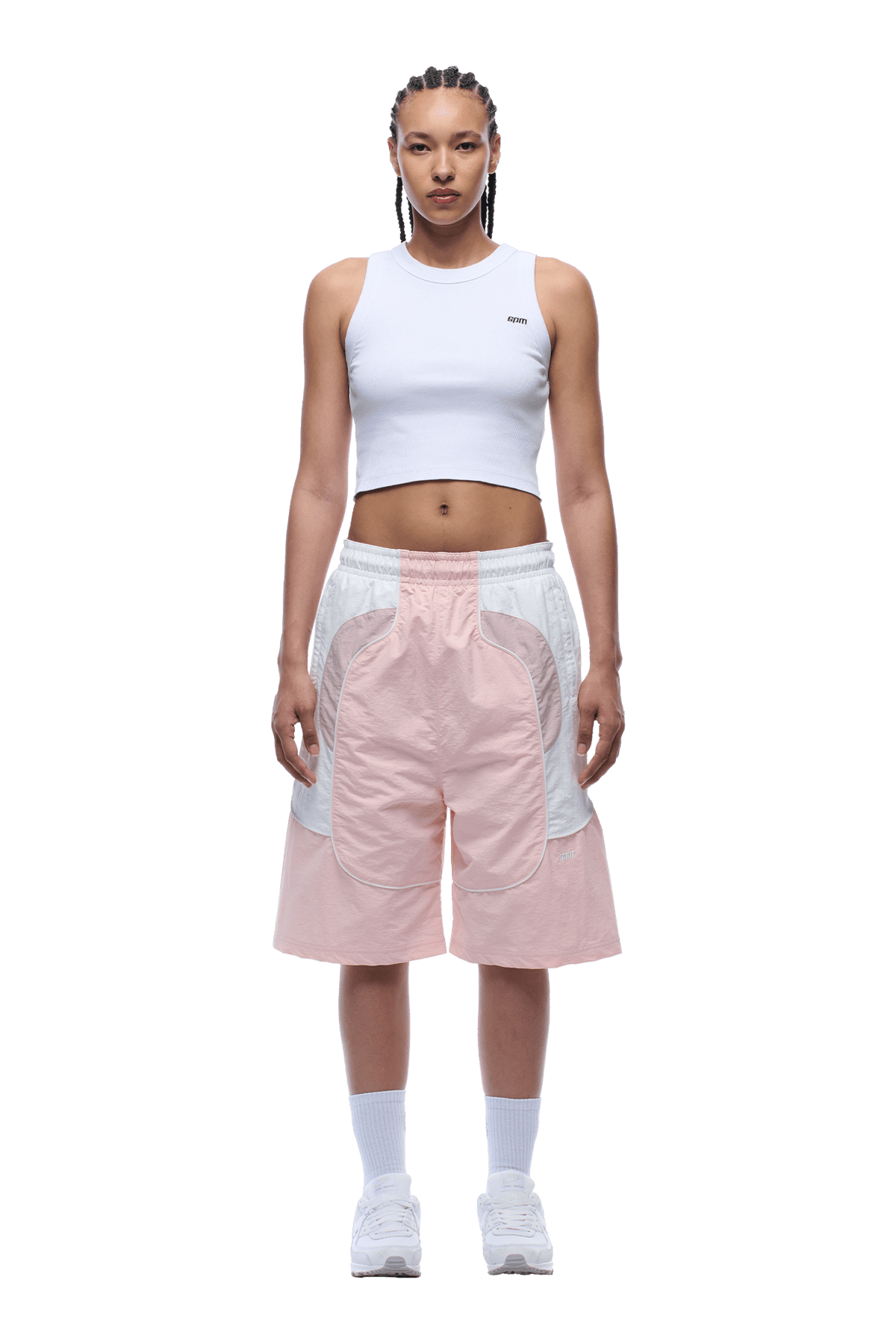 BAGGY WARM UP SHORTS PINK
