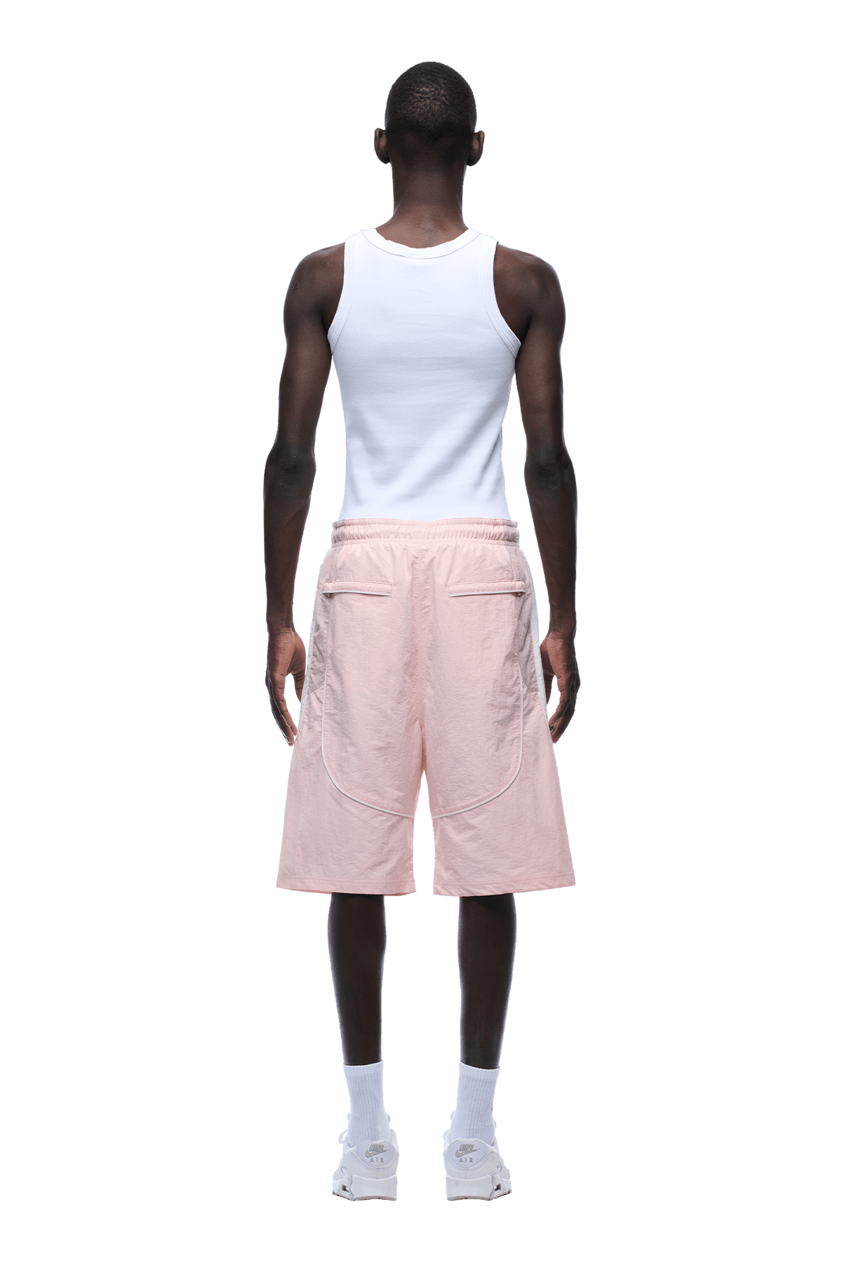 BAGGY WARM UP SHORTS PINK