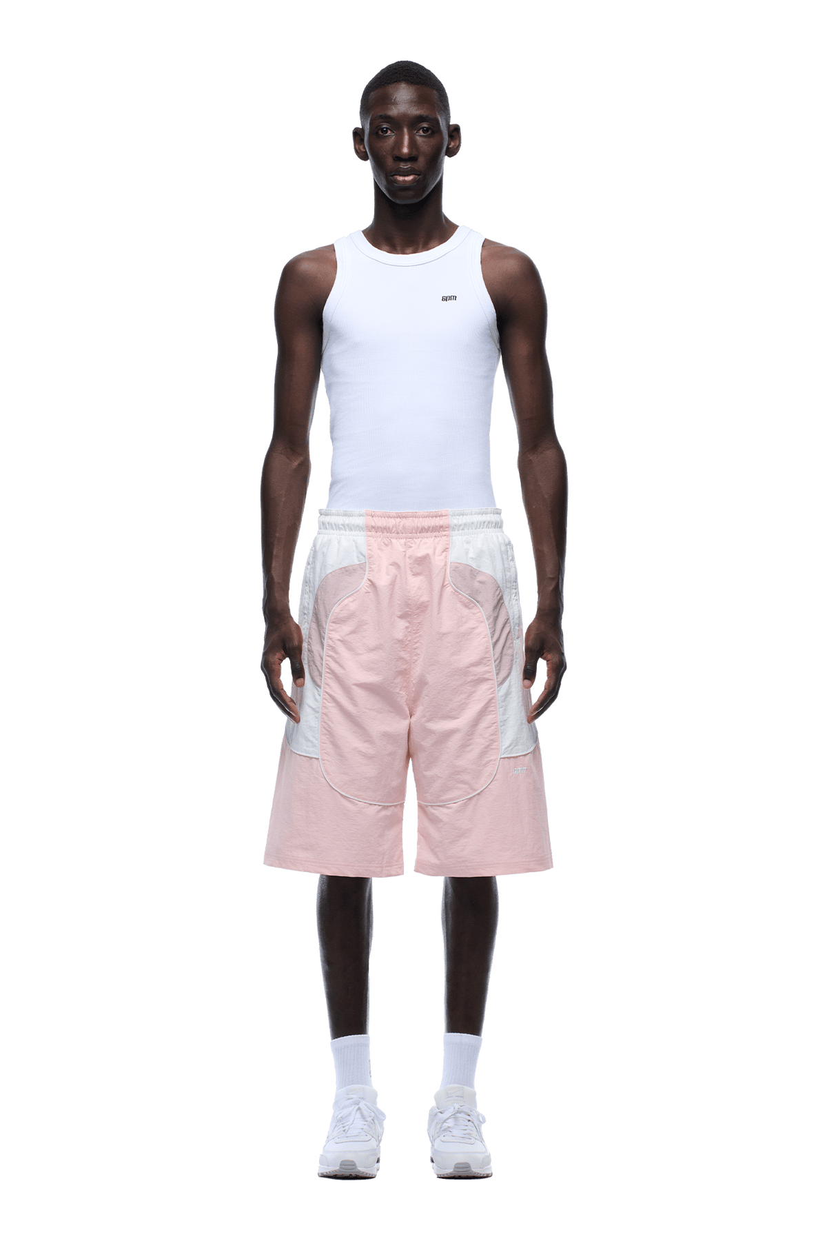 BAGGY WARM UP SHORTS PINK