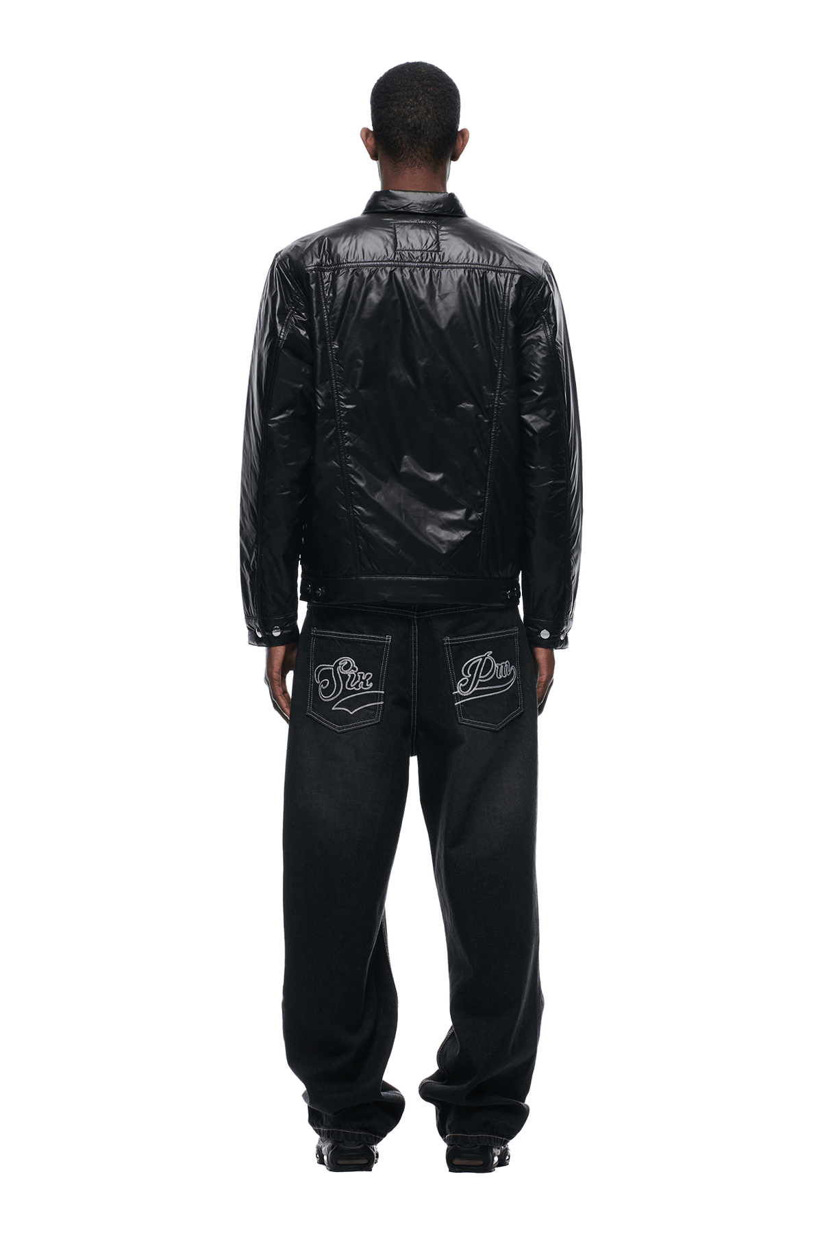 PADDED TRUCKER JACKET BLACK
