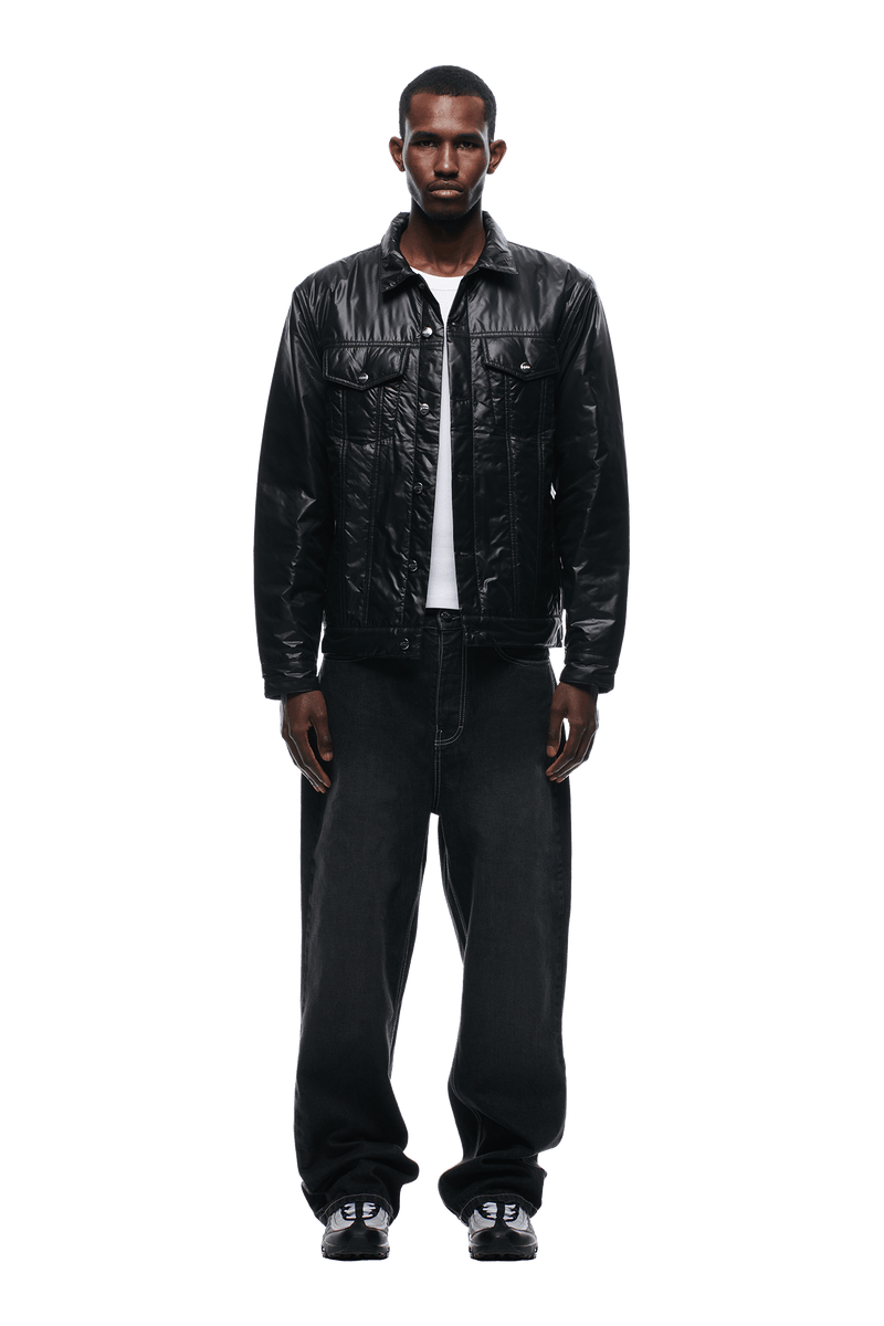 PADDED TRUCKER JACKET BLACK