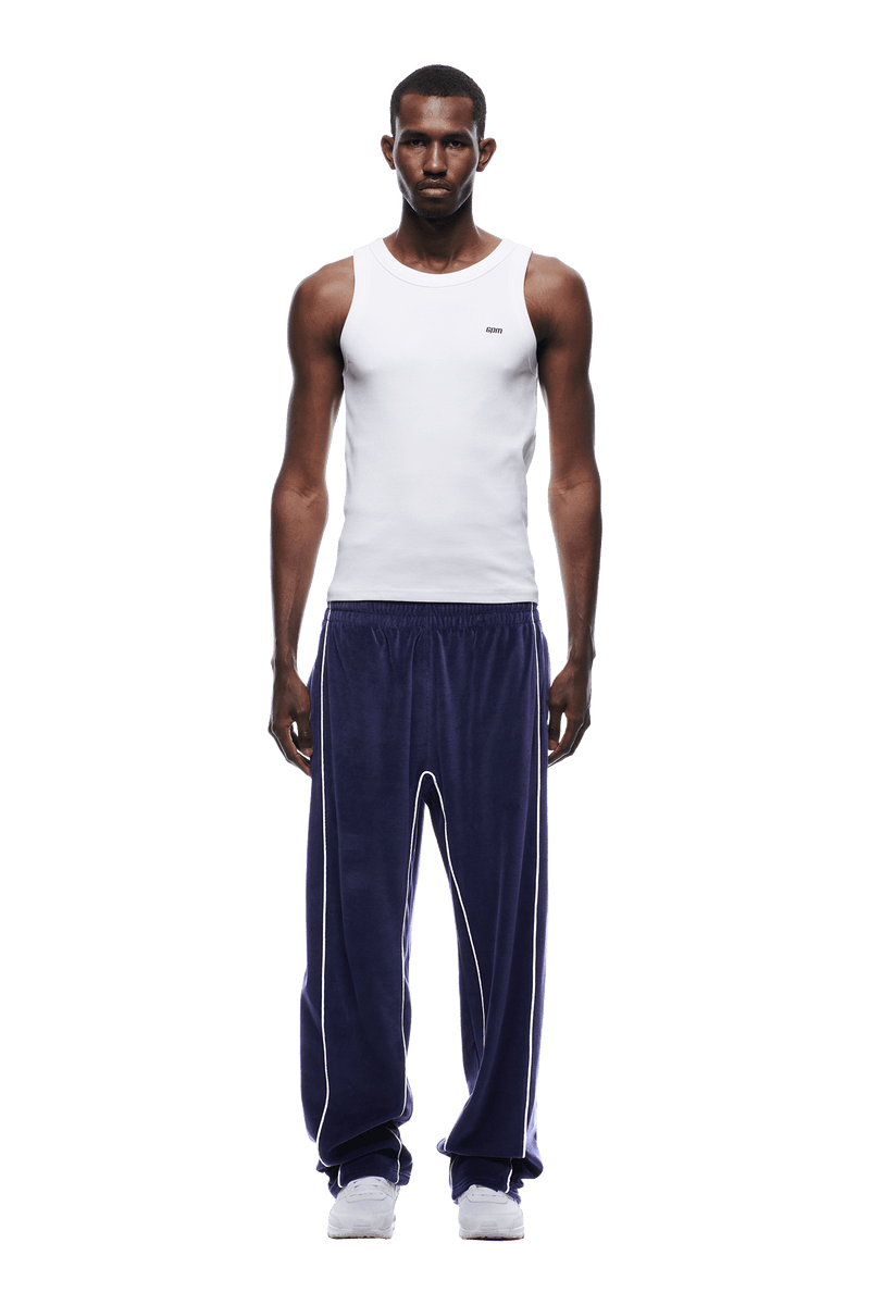 VELOURS TRACK PANT ORBIT BLUE