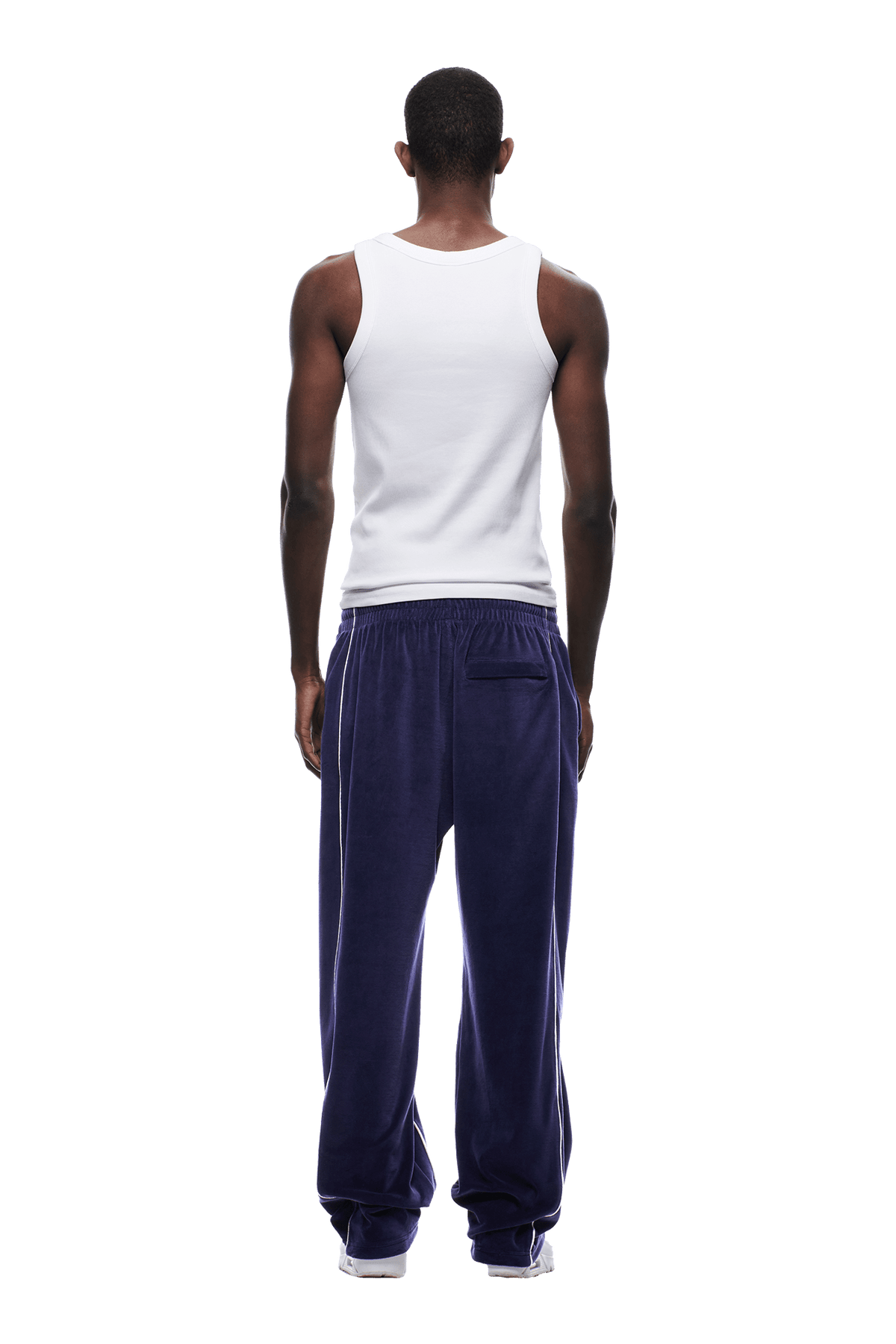 VELOURS TRACK PANT ORBIT BLUE