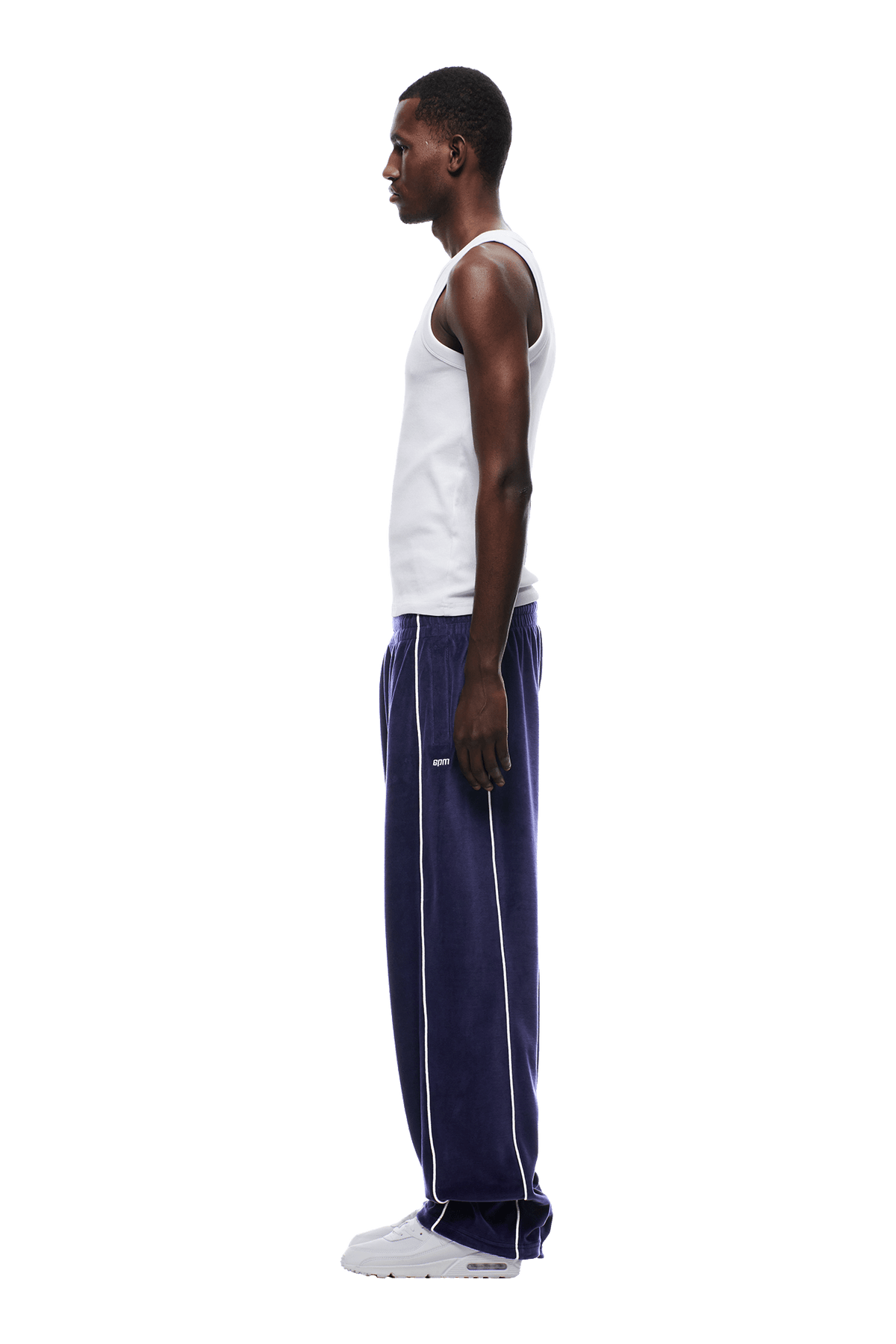 VELOURS TRACK PANT ORBIT BLUE
