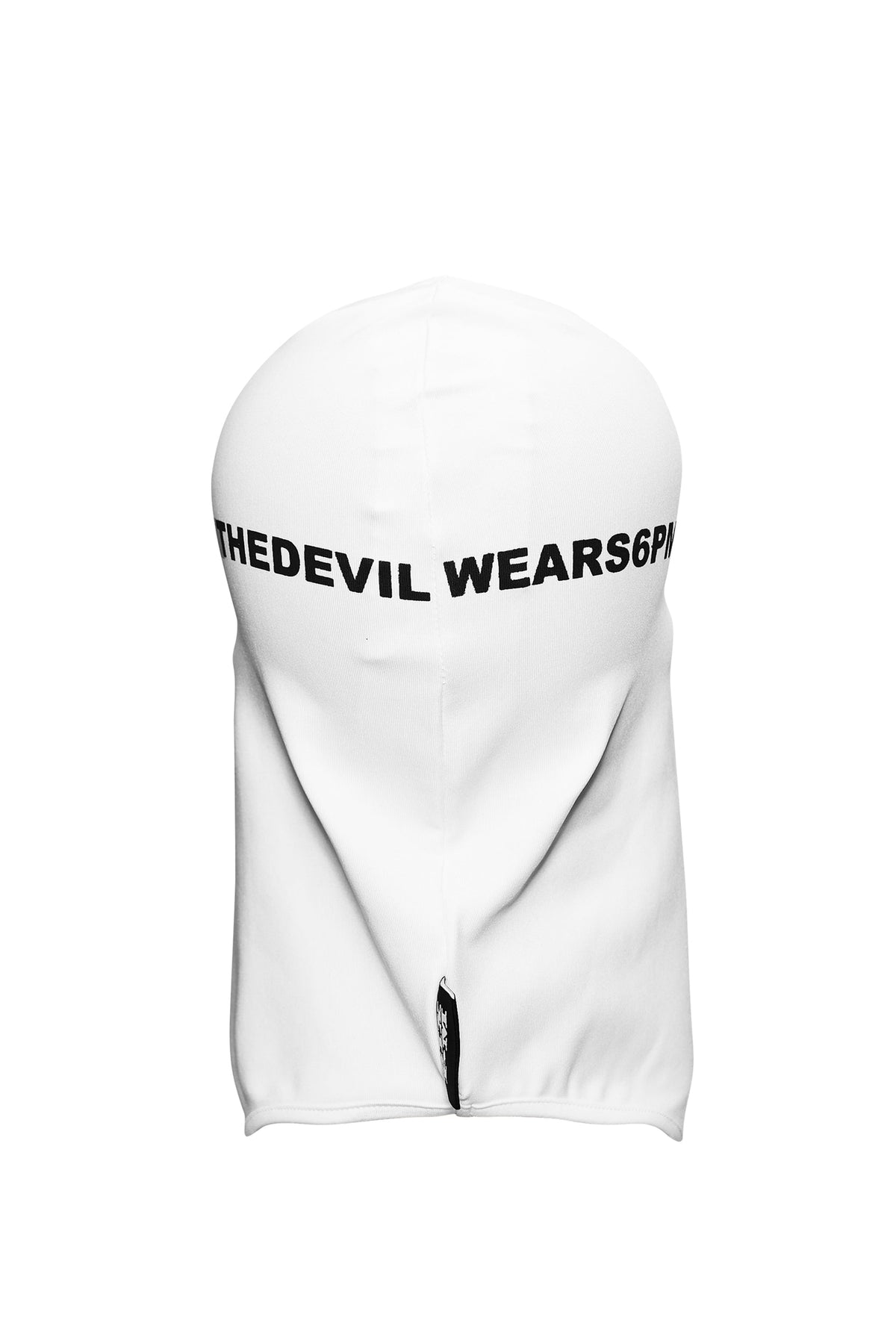 F&F SKI MASK DEMON BALACLAVA WHITE