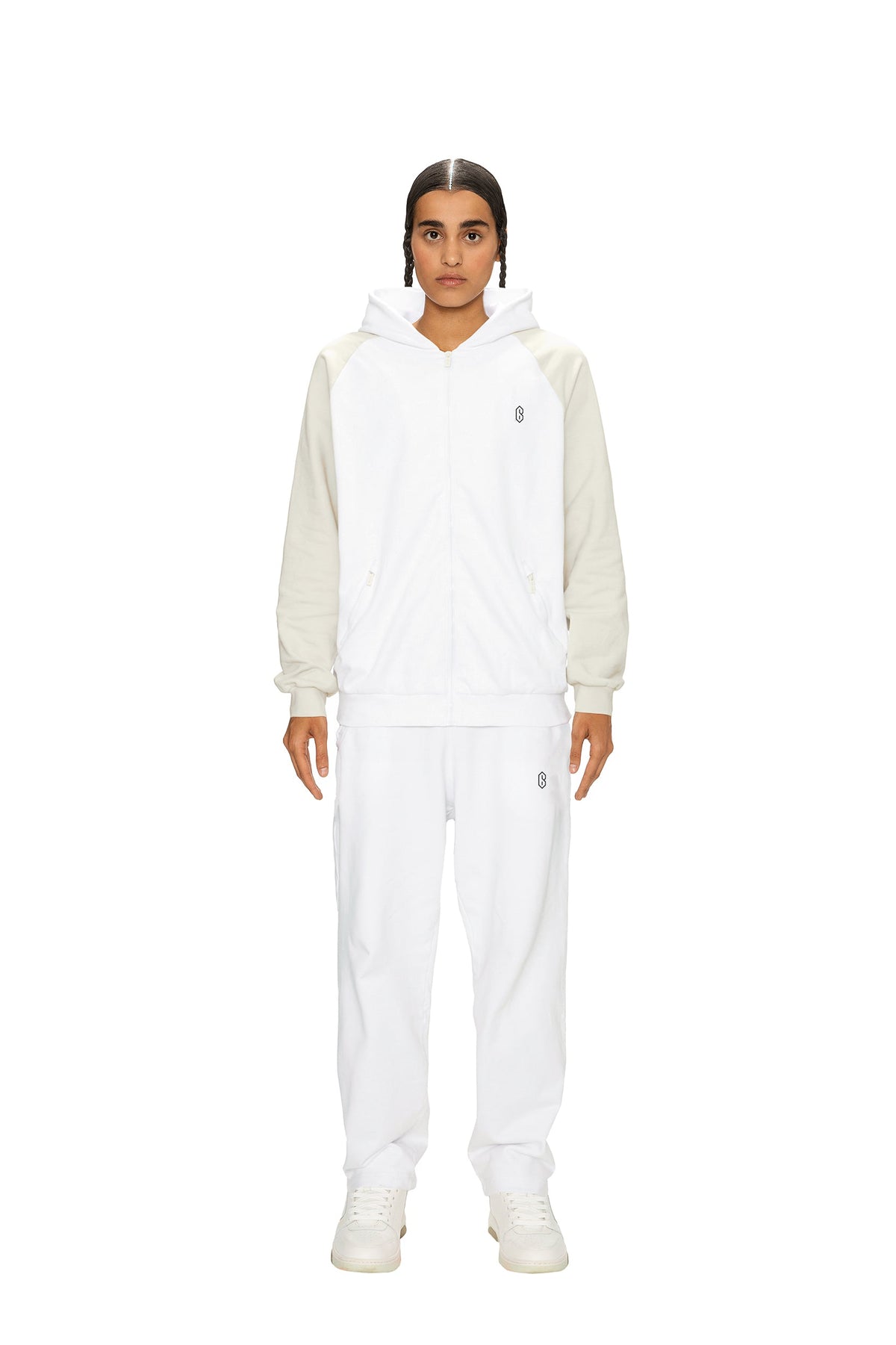 2-TONE HOODIE WHITE