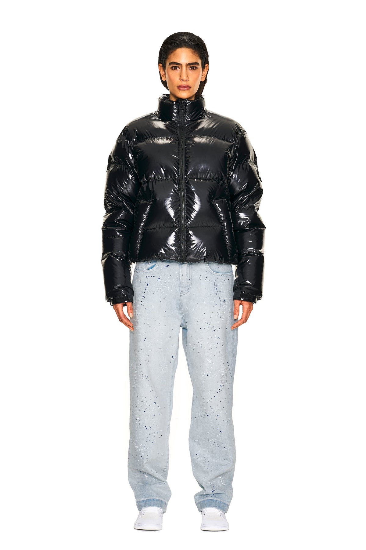 DOWN JACKET BLACK SHINY