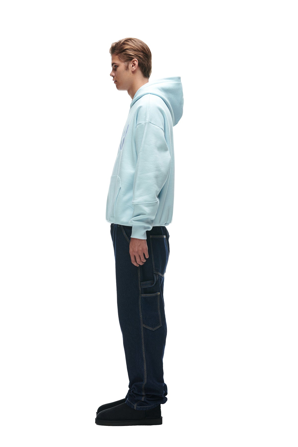 DOUBLE HOODIE ICE BLUE