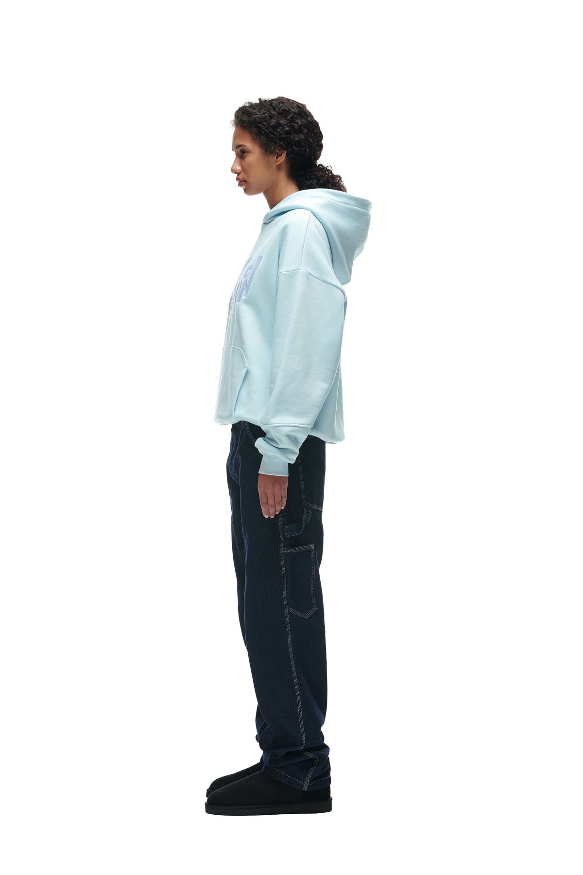 DOUBLE HOODIE ICE BLUE