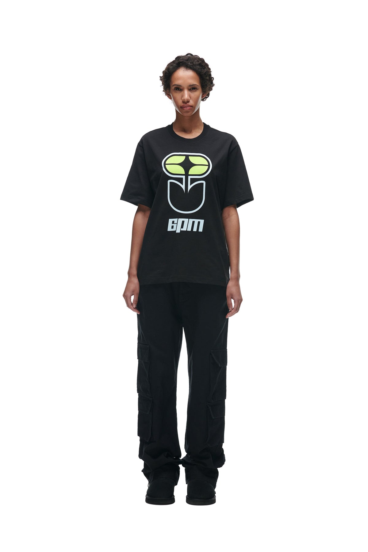 FLOWER TSHIRT BLACK