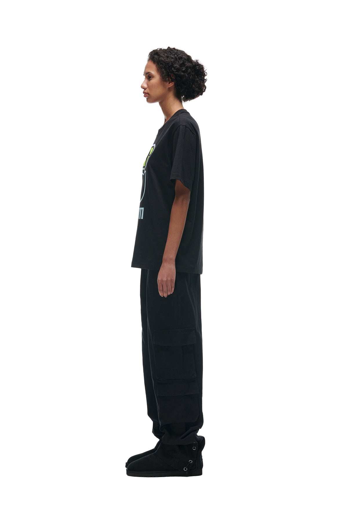 FLOWER TSHIRT BLACK