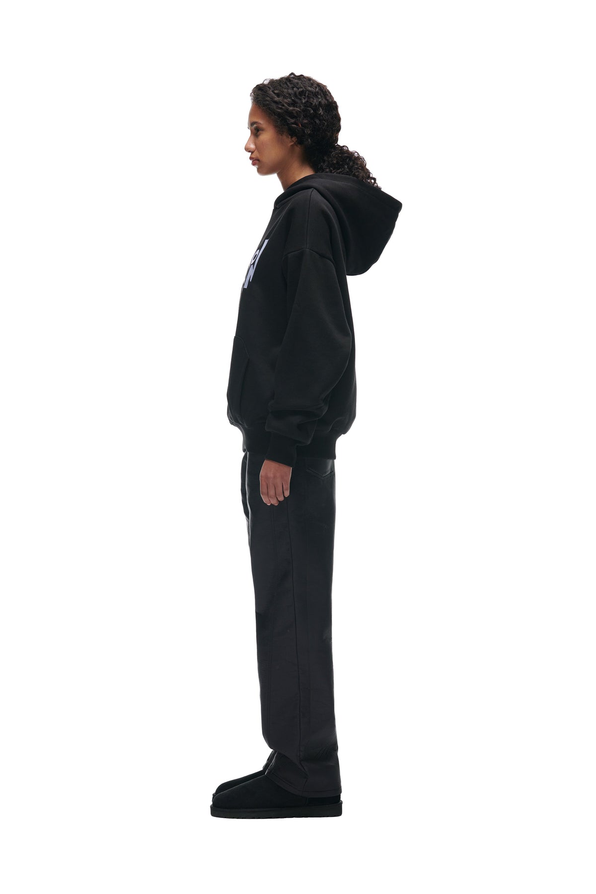 DOUBLE HOODIE BLACK