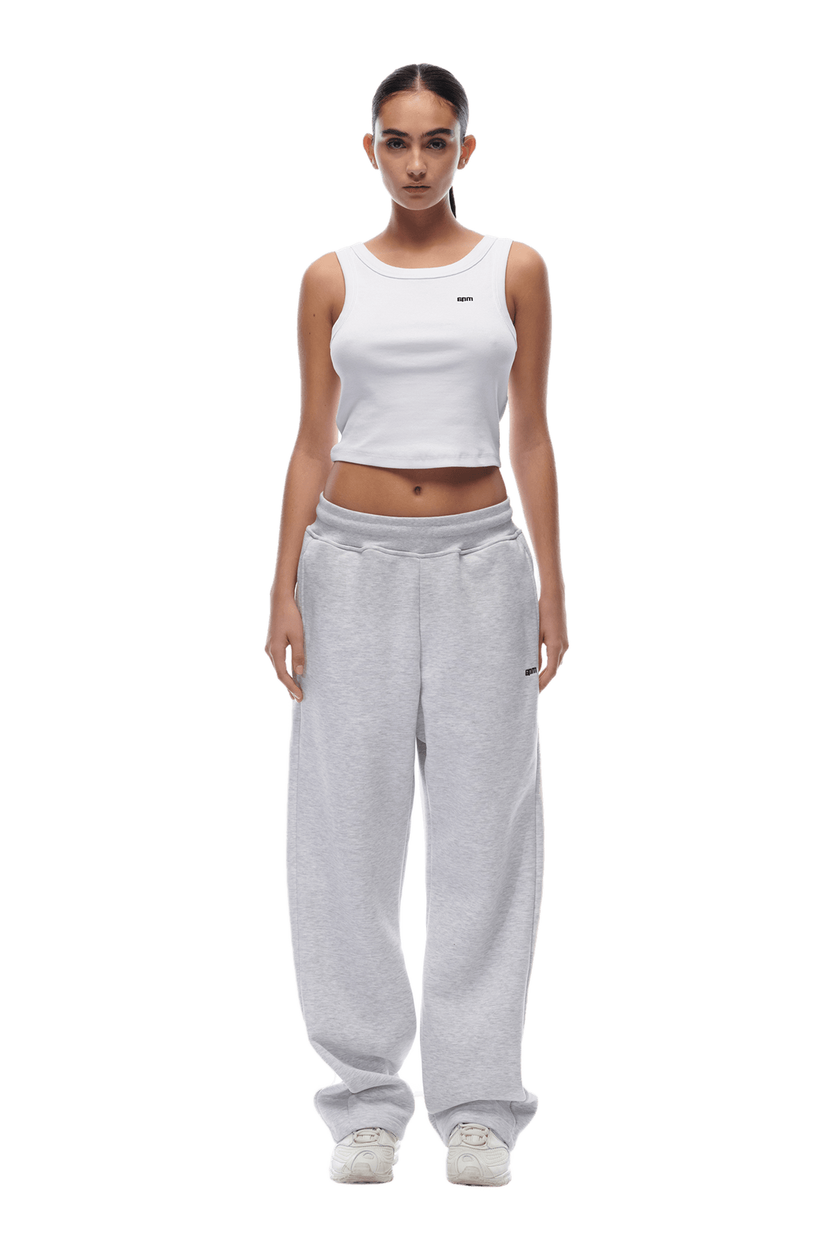 OPEN LEG JOGGER LIGHT GREY