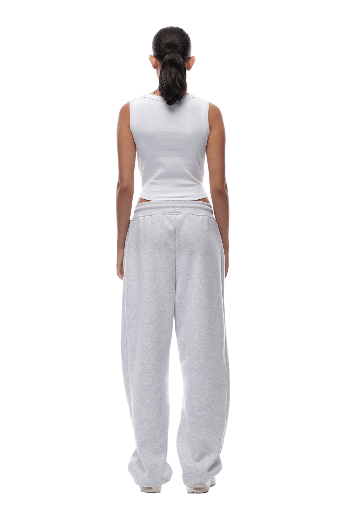 OPEN LEG JOGGER LIGHT GREY