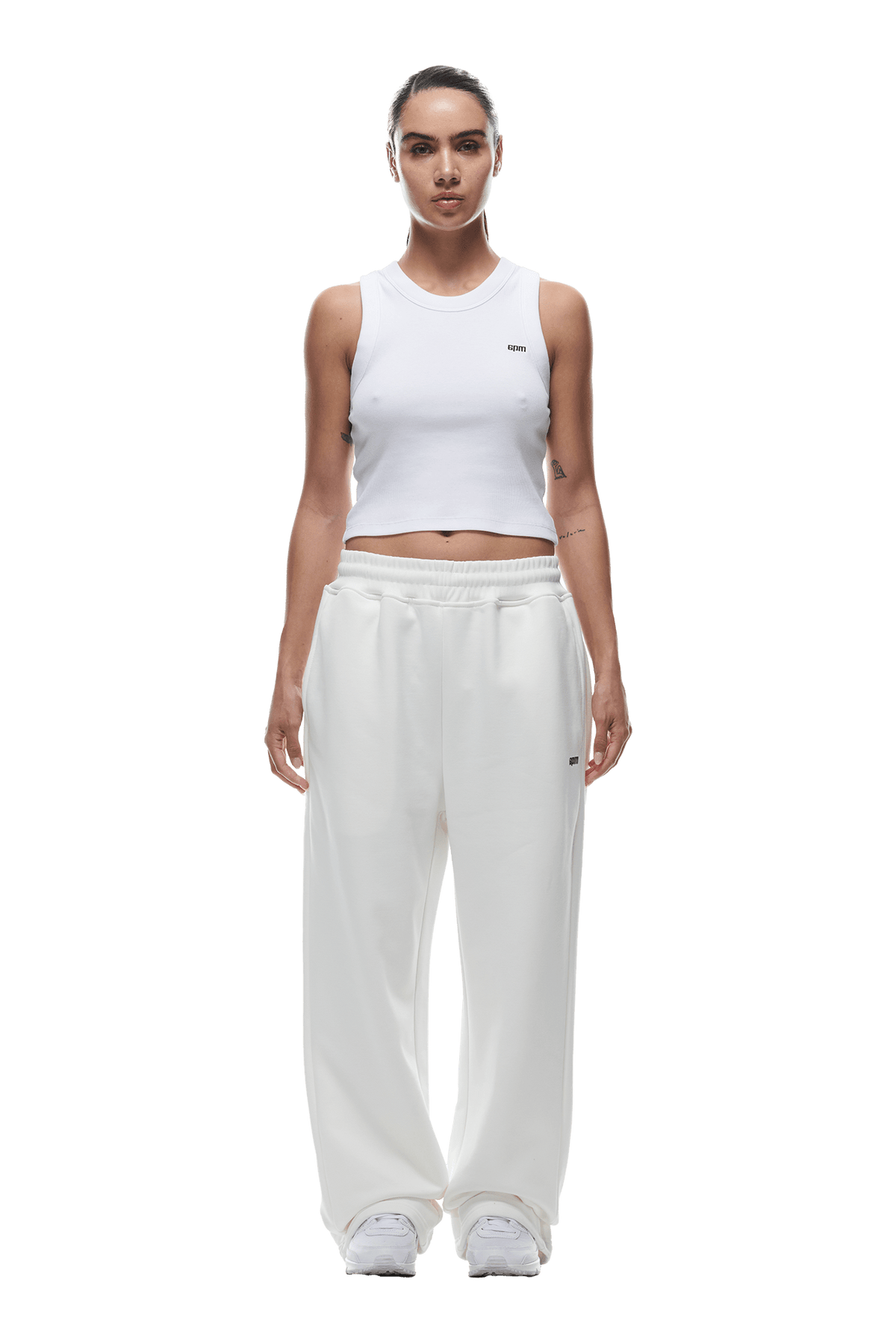 OPEN LEG JOGGER COCONUT WHITE