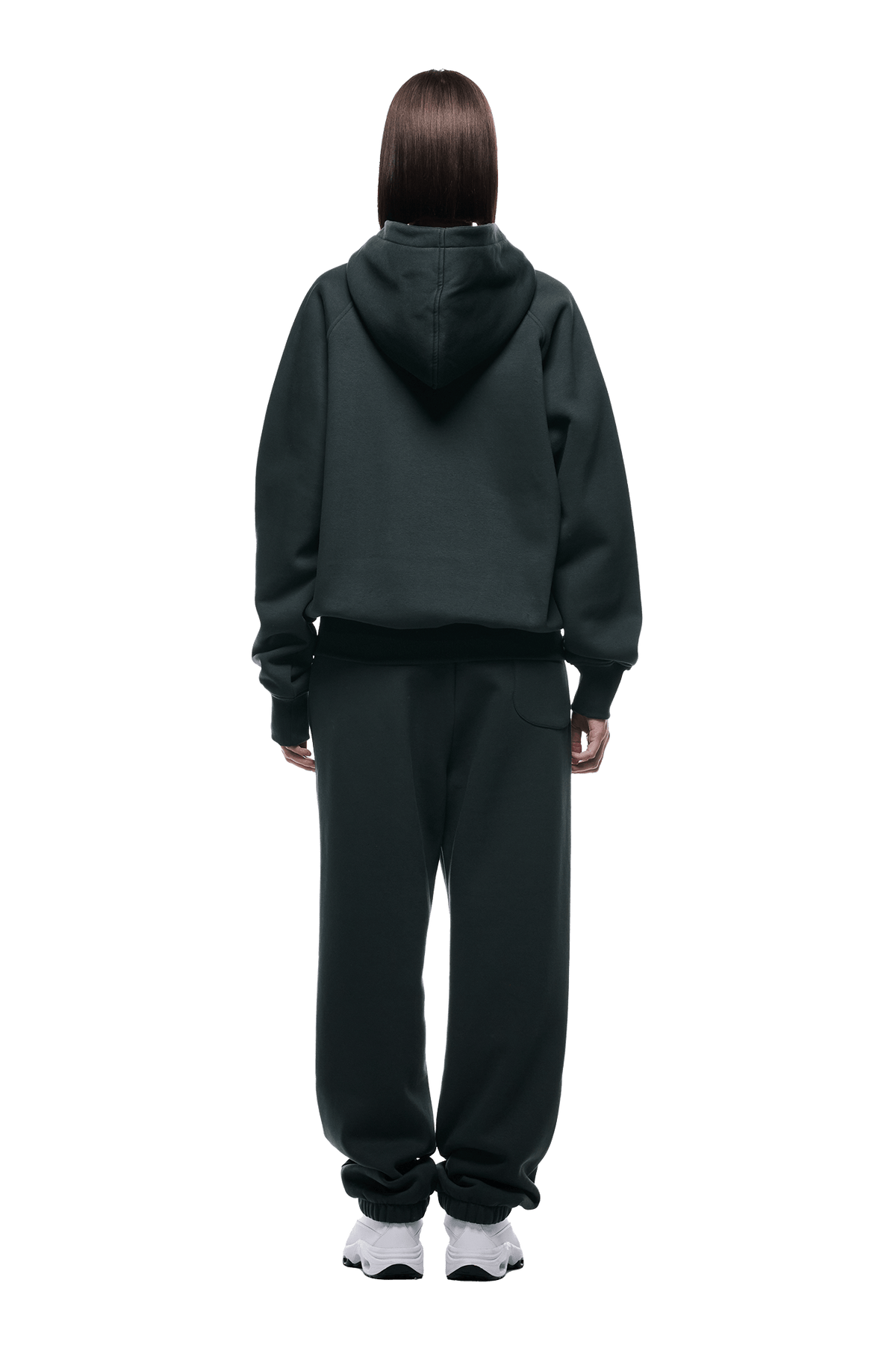 ZIP HOODIE DARK EMERALD