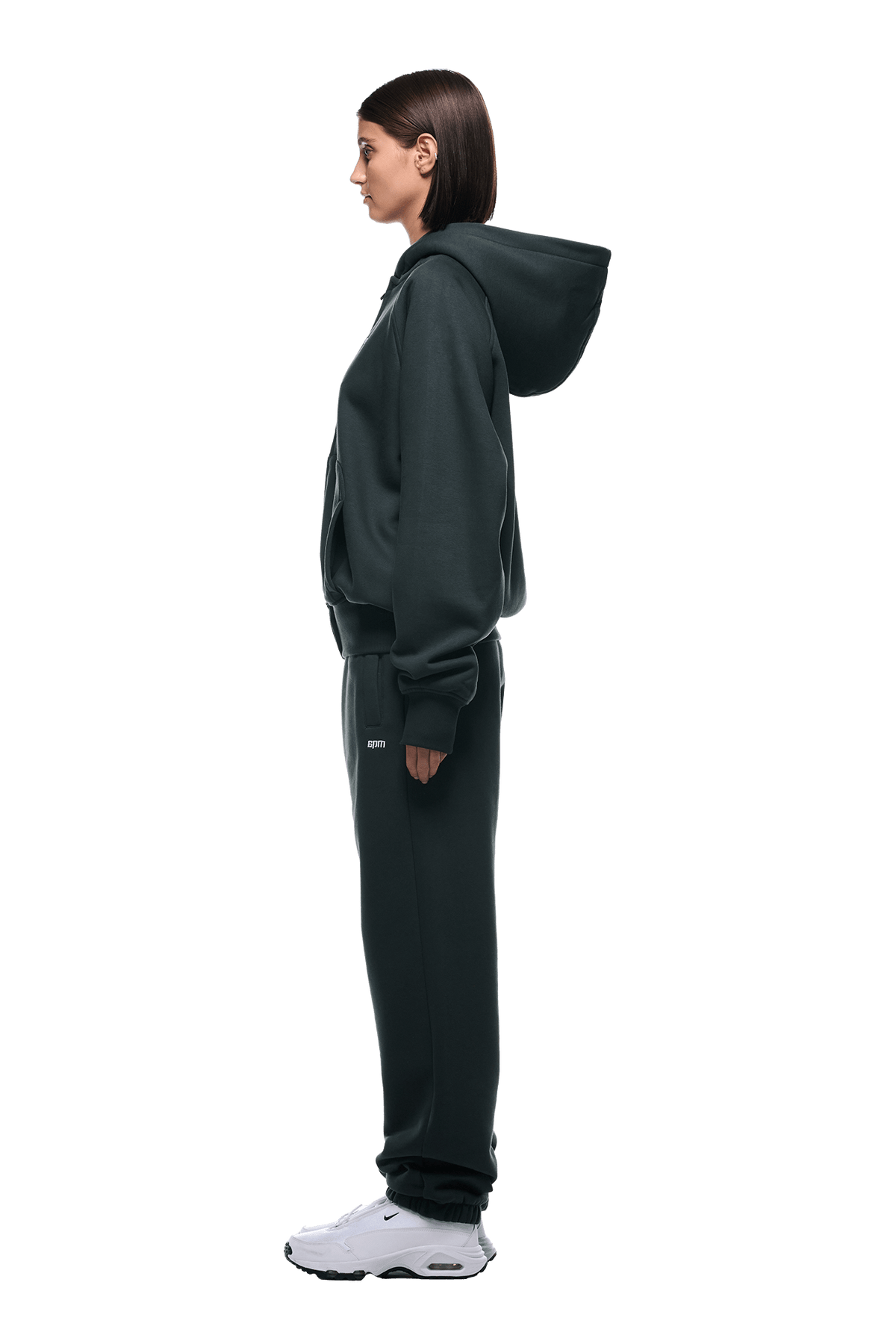 ZIP HOODIE DARK EMERALD