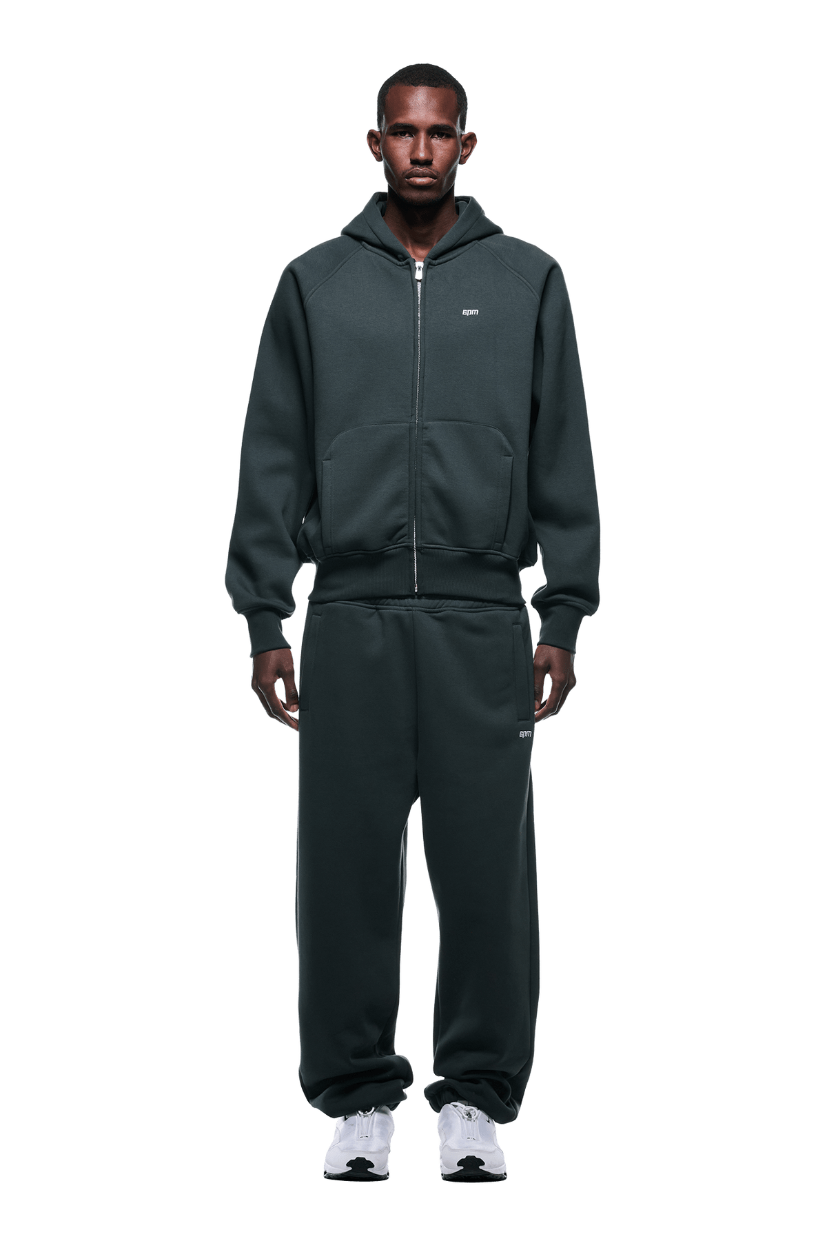 ZIP HOODIE DARK EMERALD