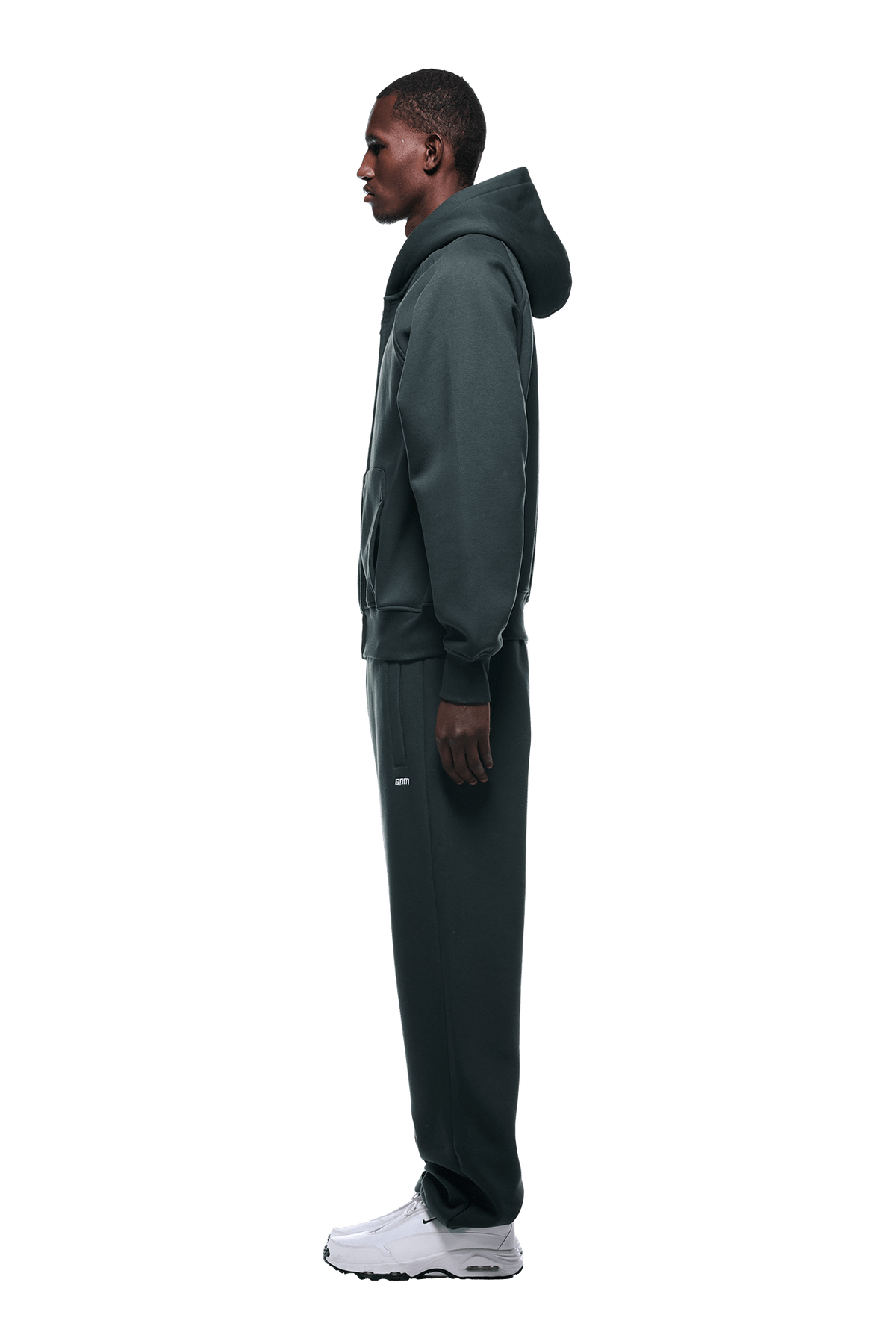 ZIP HOODIE DARK EMERALD