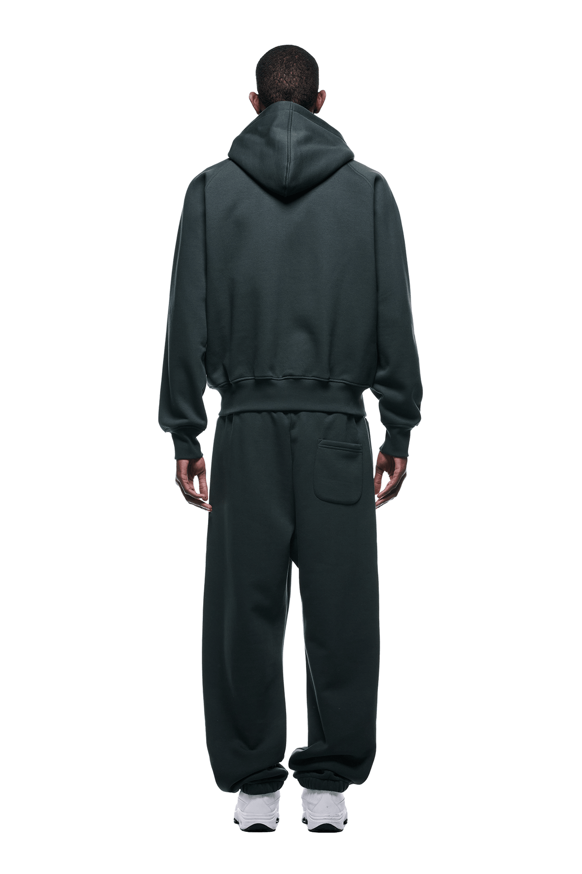 ZIP HOODIE DARK EMERALD