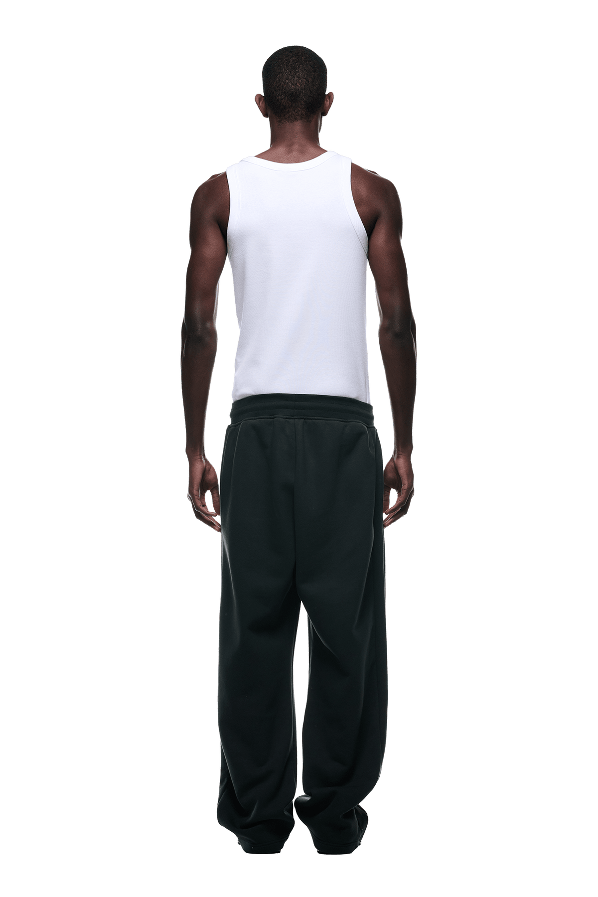 OPEN LEG JOGGER DARK EMERALD