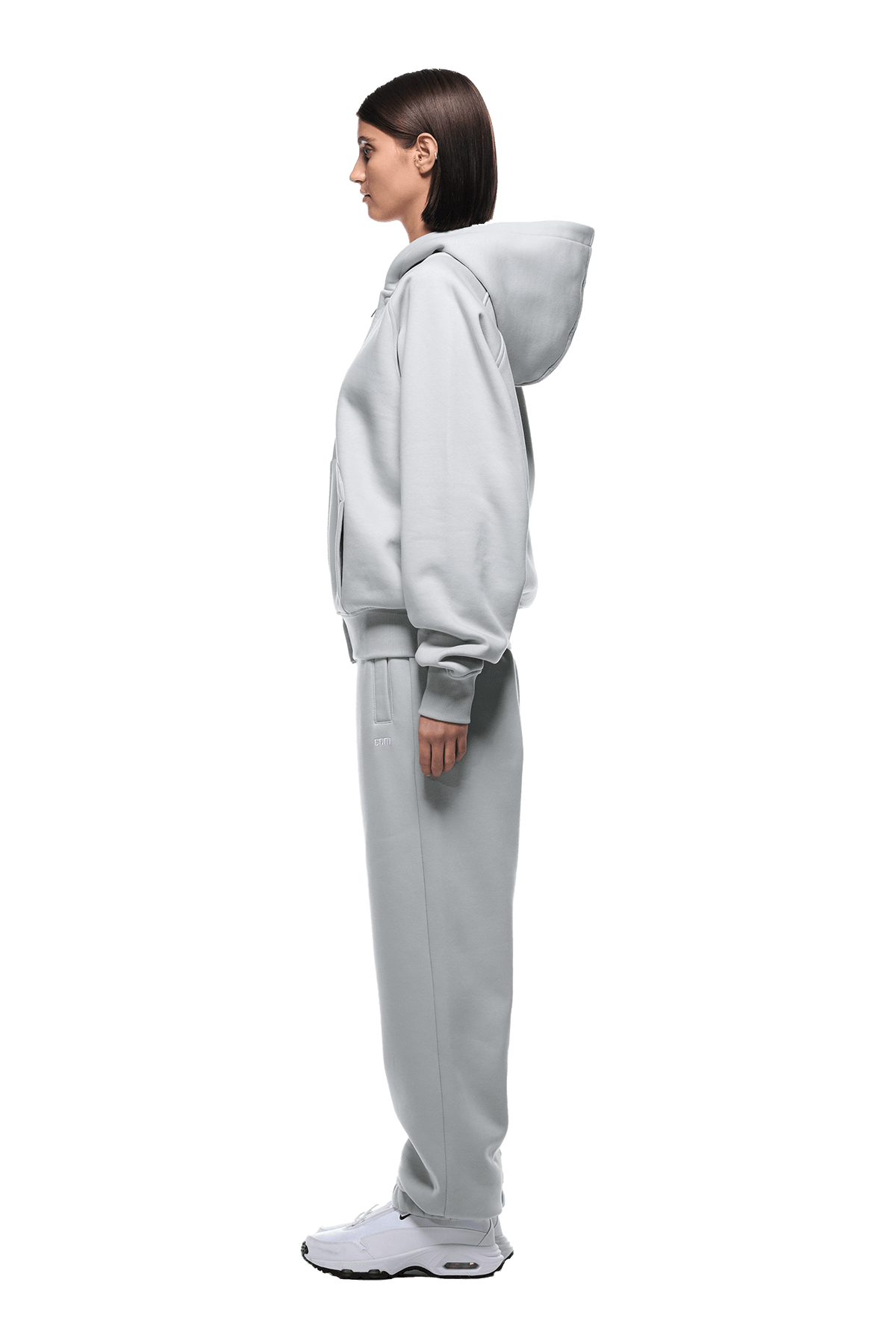 ZIP HOODIE SMOKE GREY