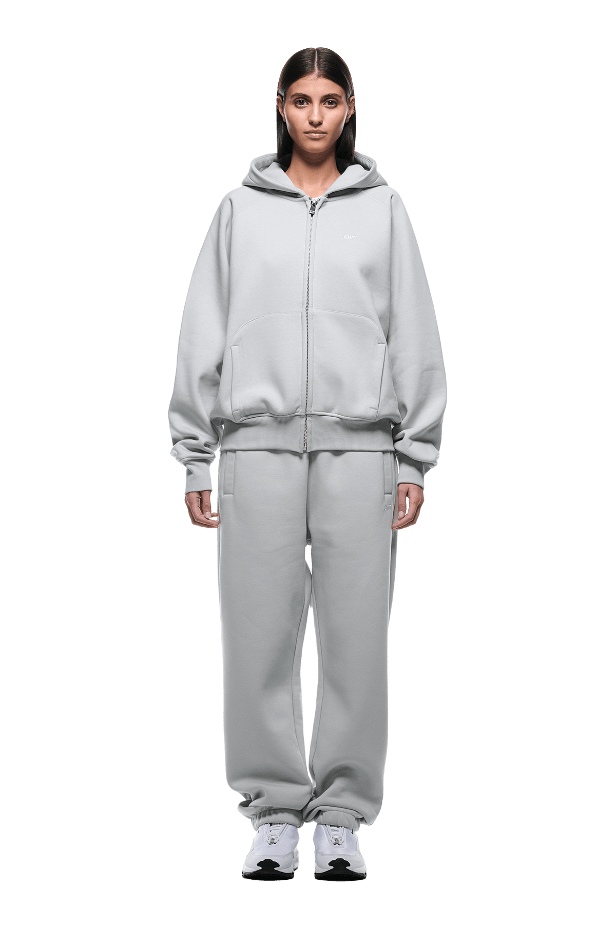 ZIP HOODIE SMOKE GREY