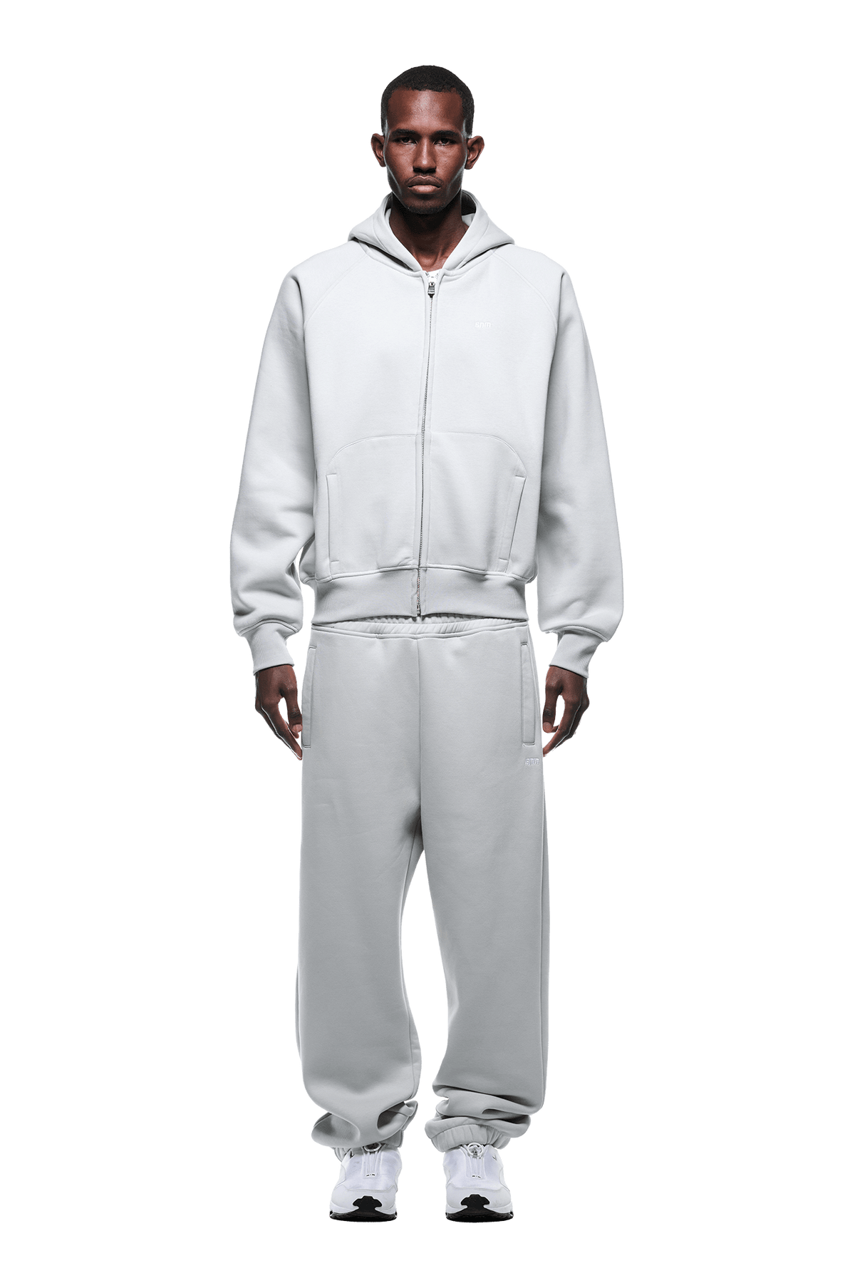 ZIP HOODIE SMOKE GREY