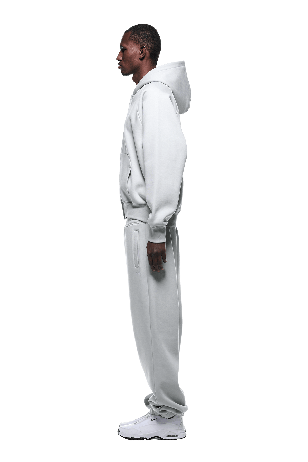 ZIP HOODIE SMOKE GREY