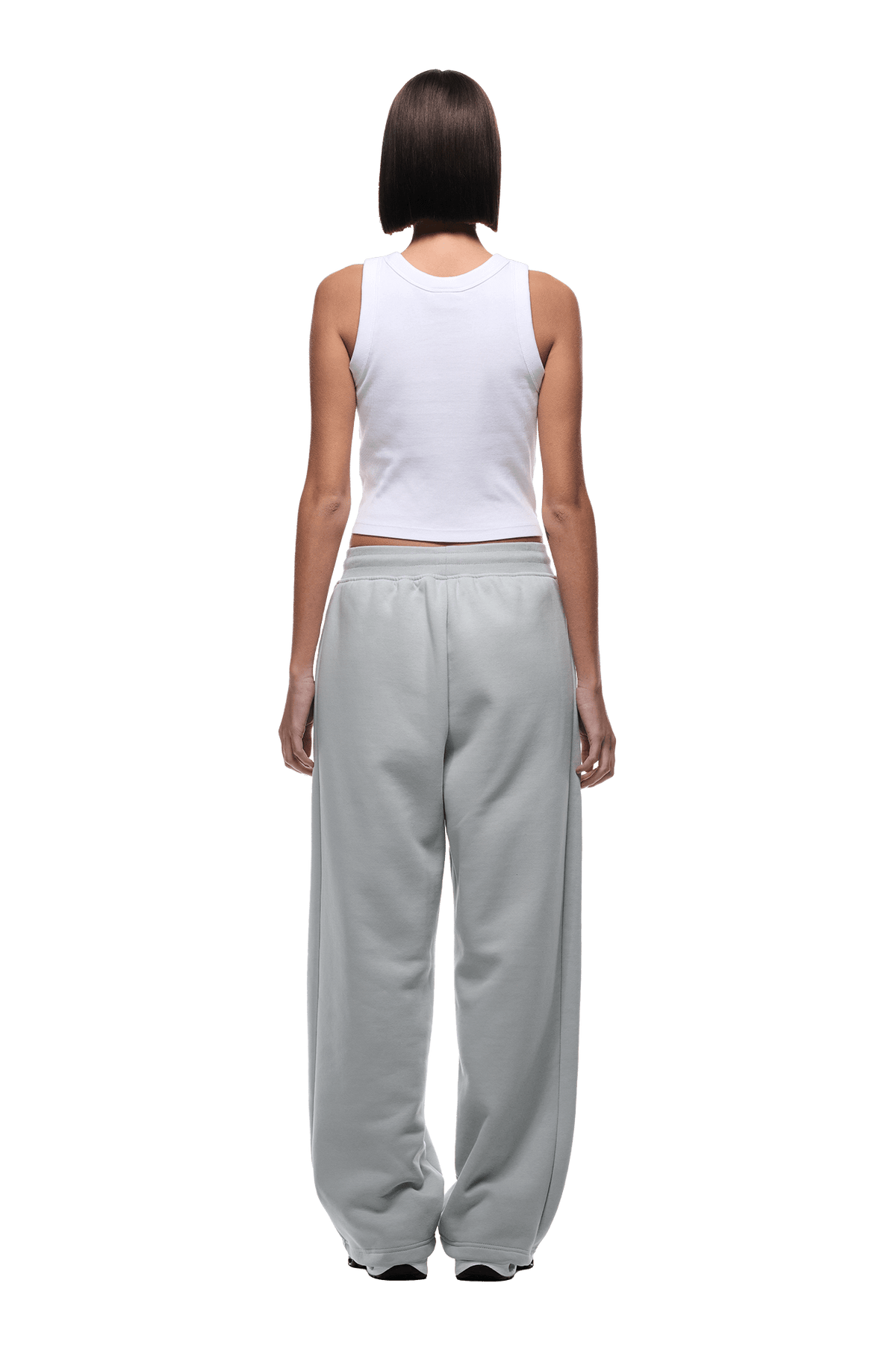 OPEN LEG JOGGER SMOKE GREY