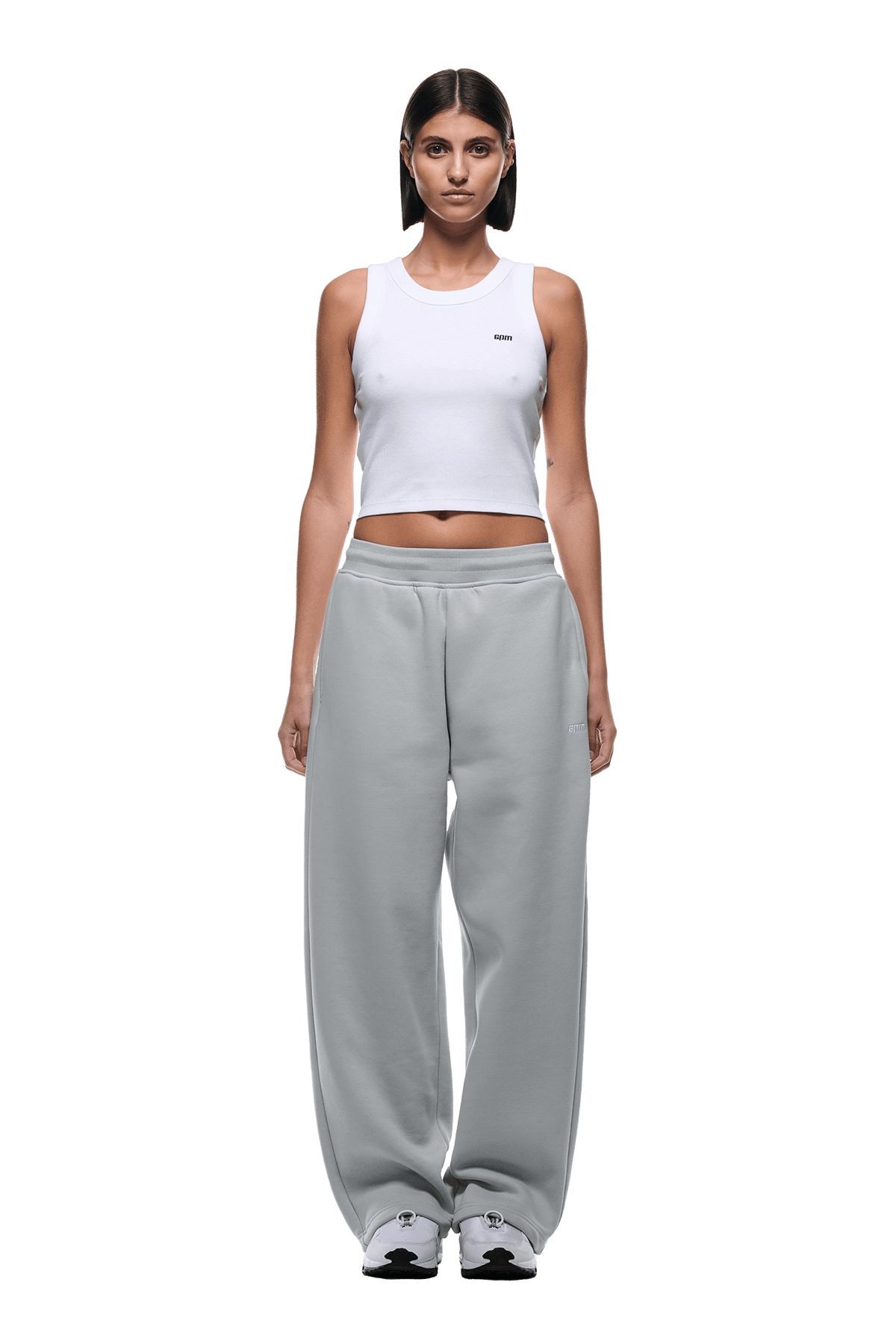 OPEN LEG JOGGER SMOKE GREY
