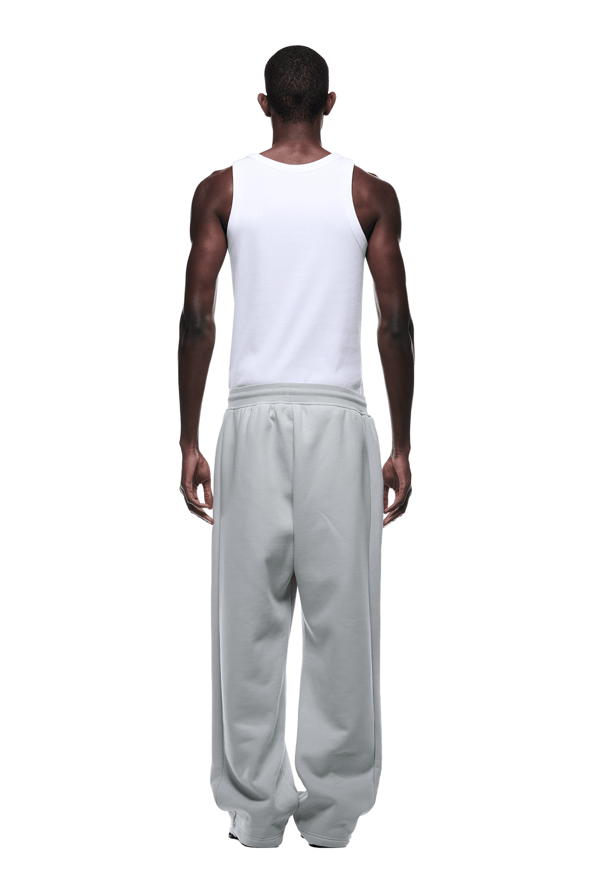 OPEN LEG JOGGER SMOKE GREY