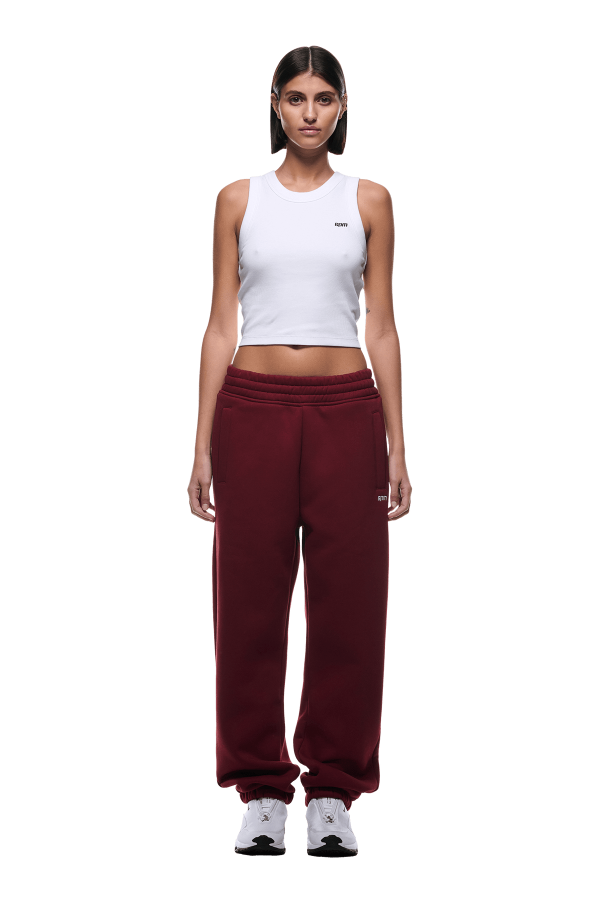 CUFF JOGGER WINE RED