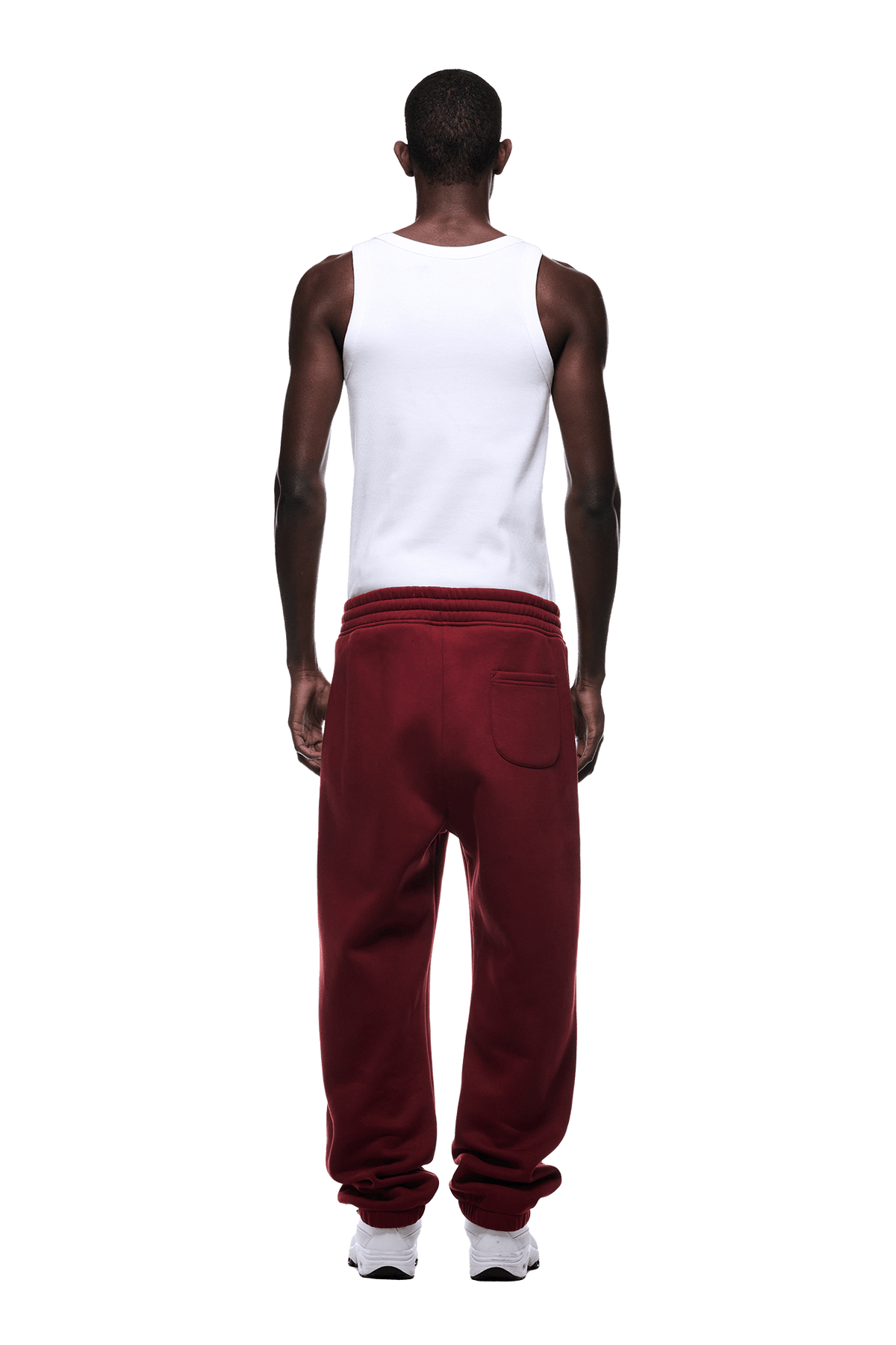 CUFF JOGGER WINE RED