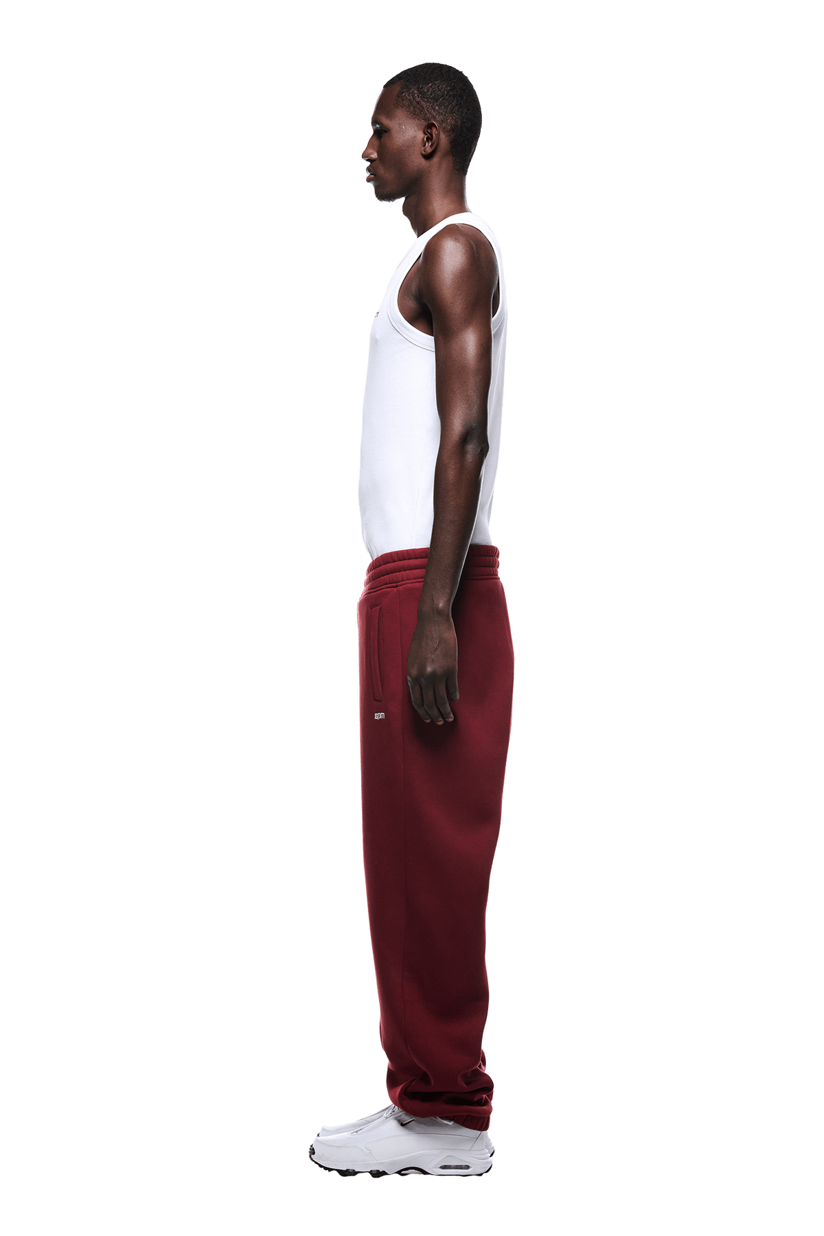 CUFF JOGGER WINE RED